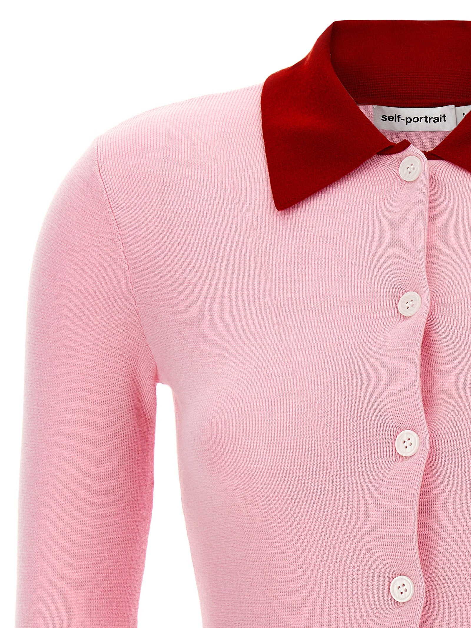 Self Portrait 'Pink Merino Wool' Cardigan