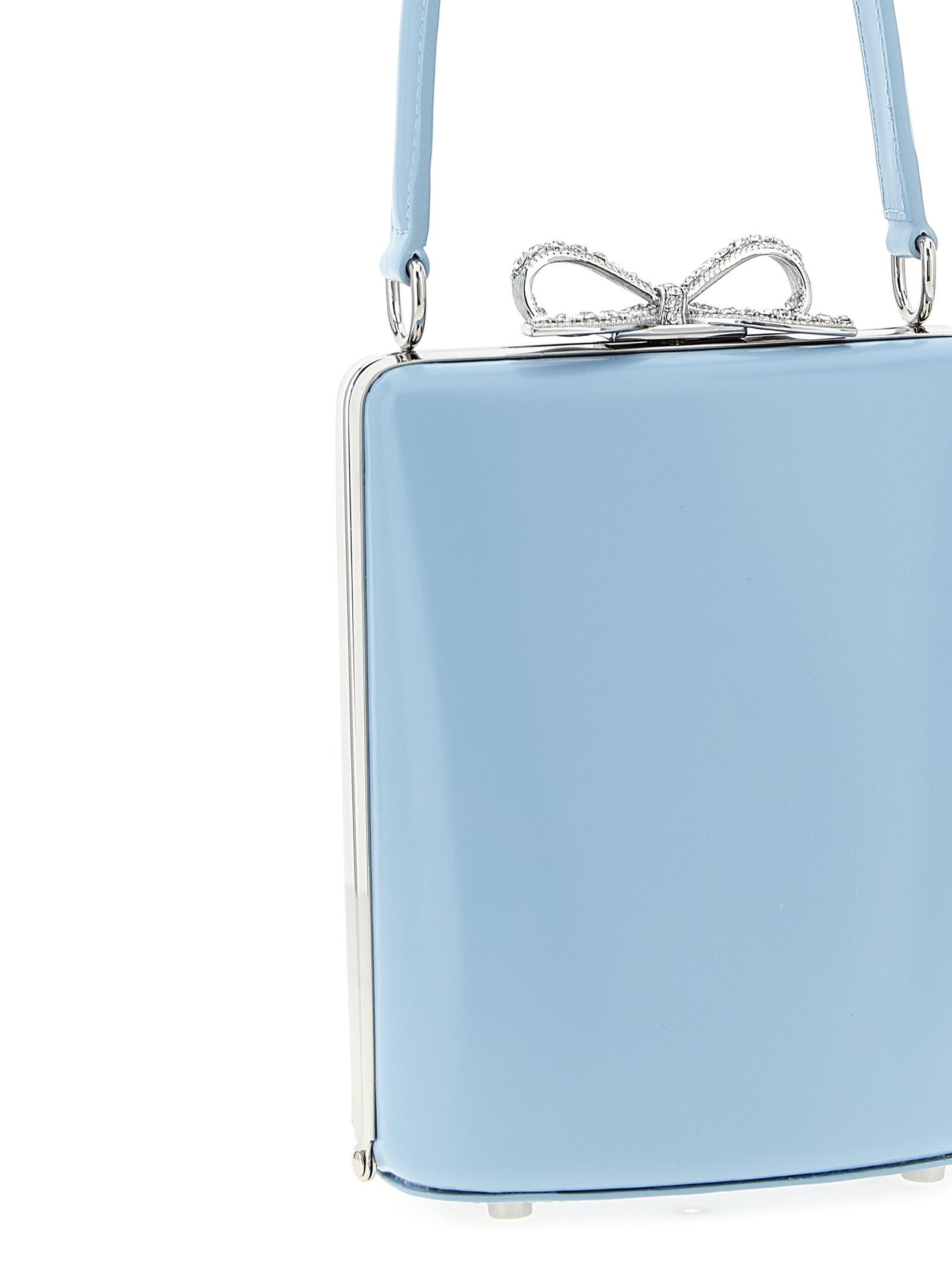 Self Portrait 'Blue Leather Bag' Handbag