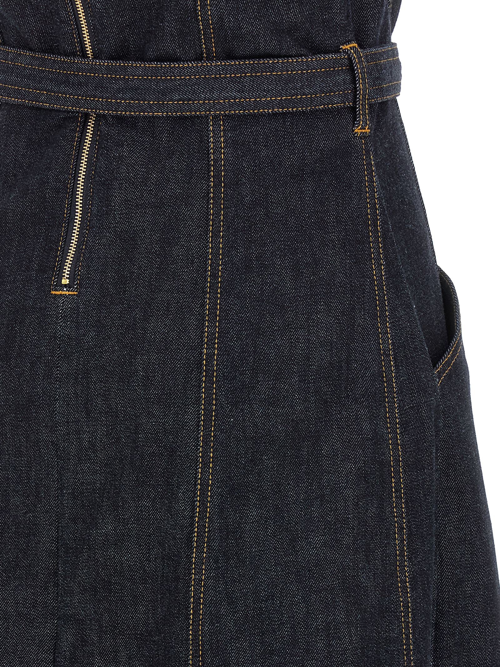 Self Portrait 'Indigo Denim Bandeau Midi Dress' Dress