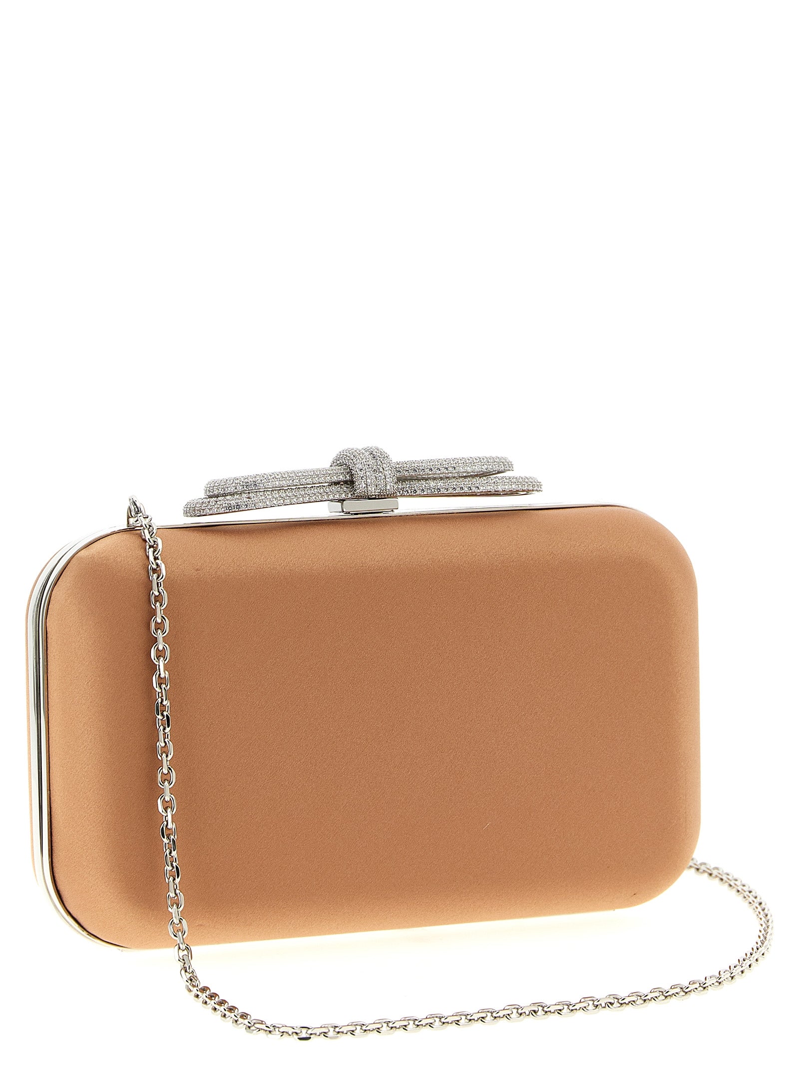 Mach & Mach 'Double Bow Satin' Clutch