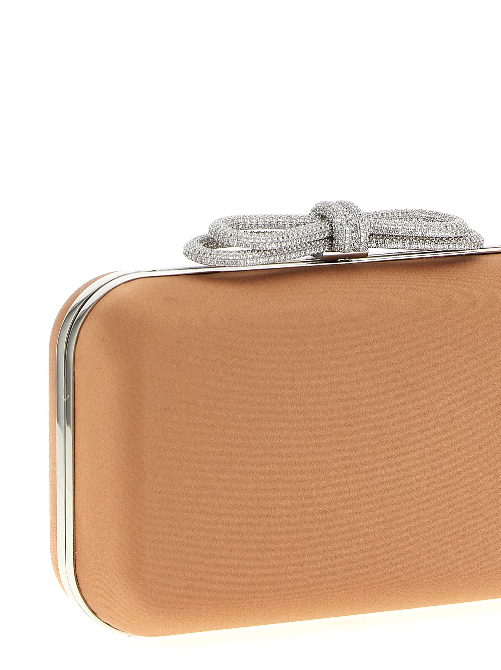 Mach & Mach 'Double Bow Satin' Clutch