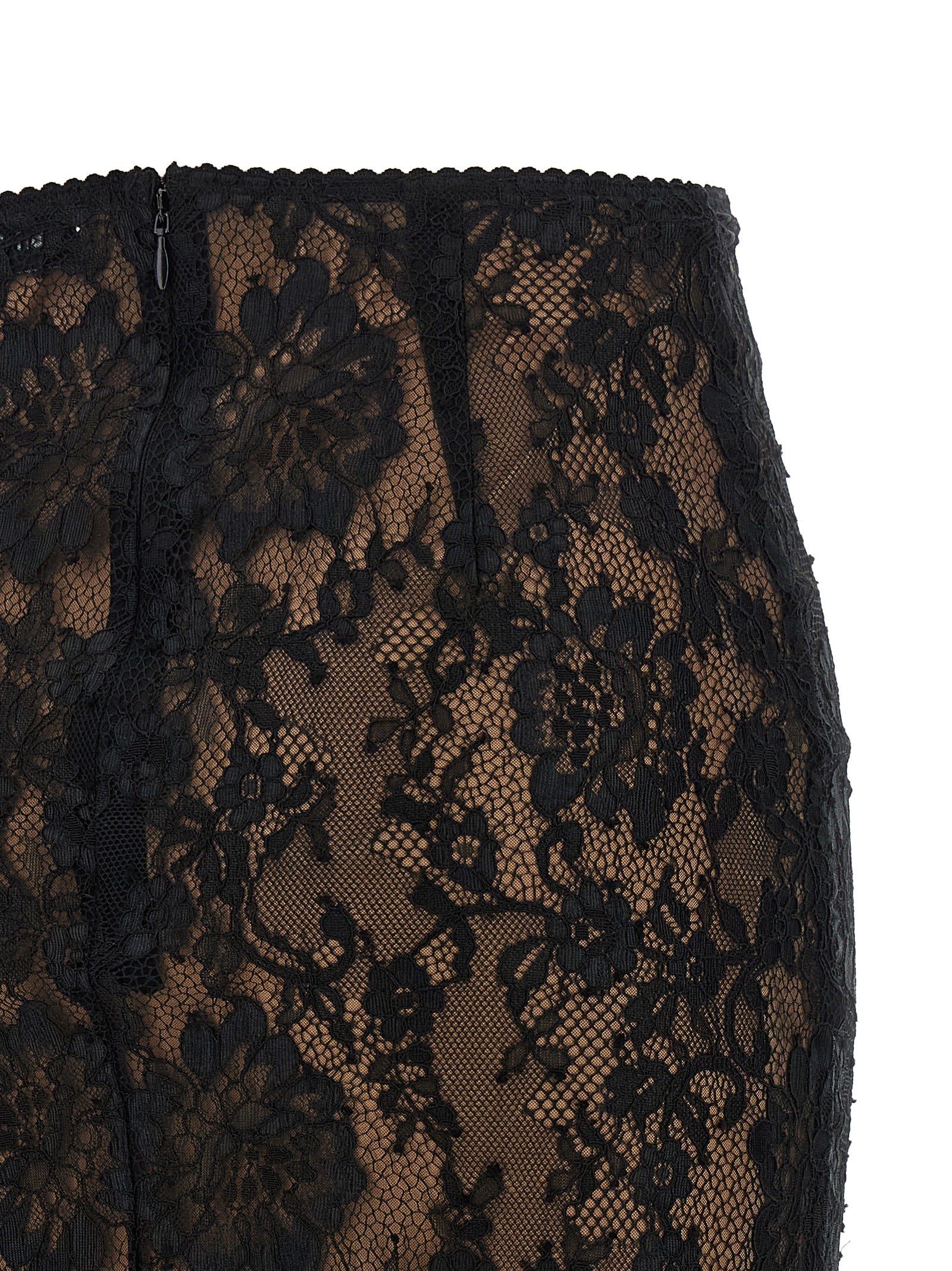 Self Portrait 'Black Lace Midi' Skirt