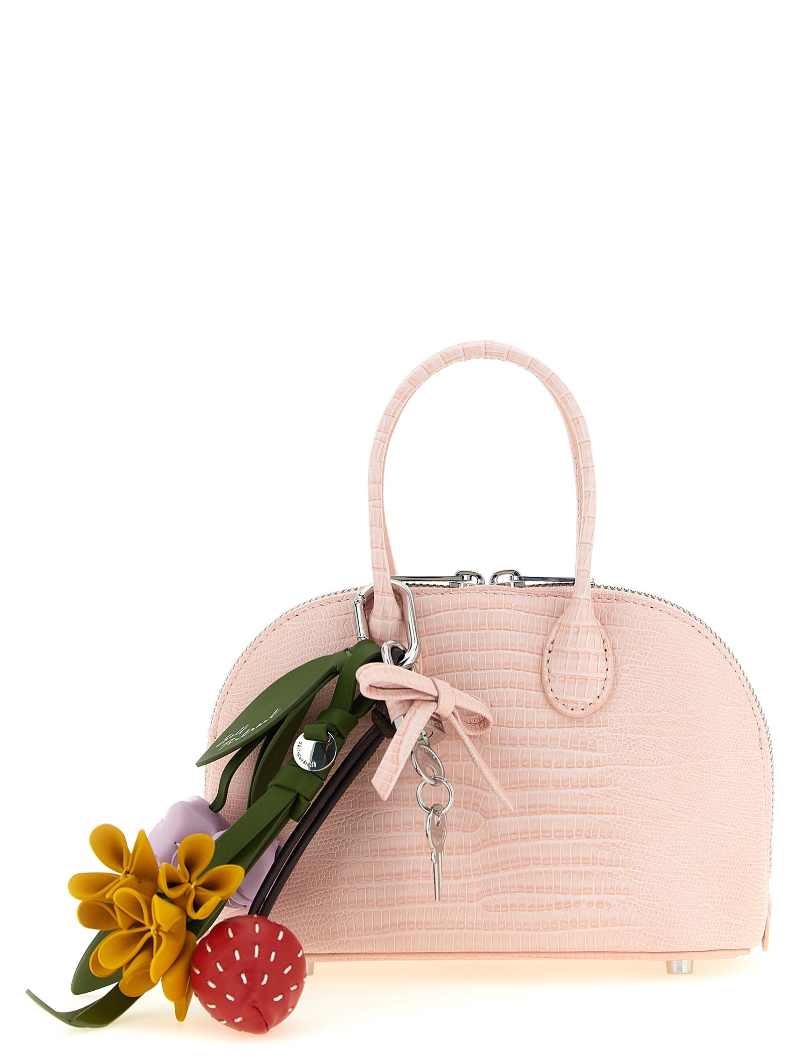 Self Portrait Embossed Leather Handbag