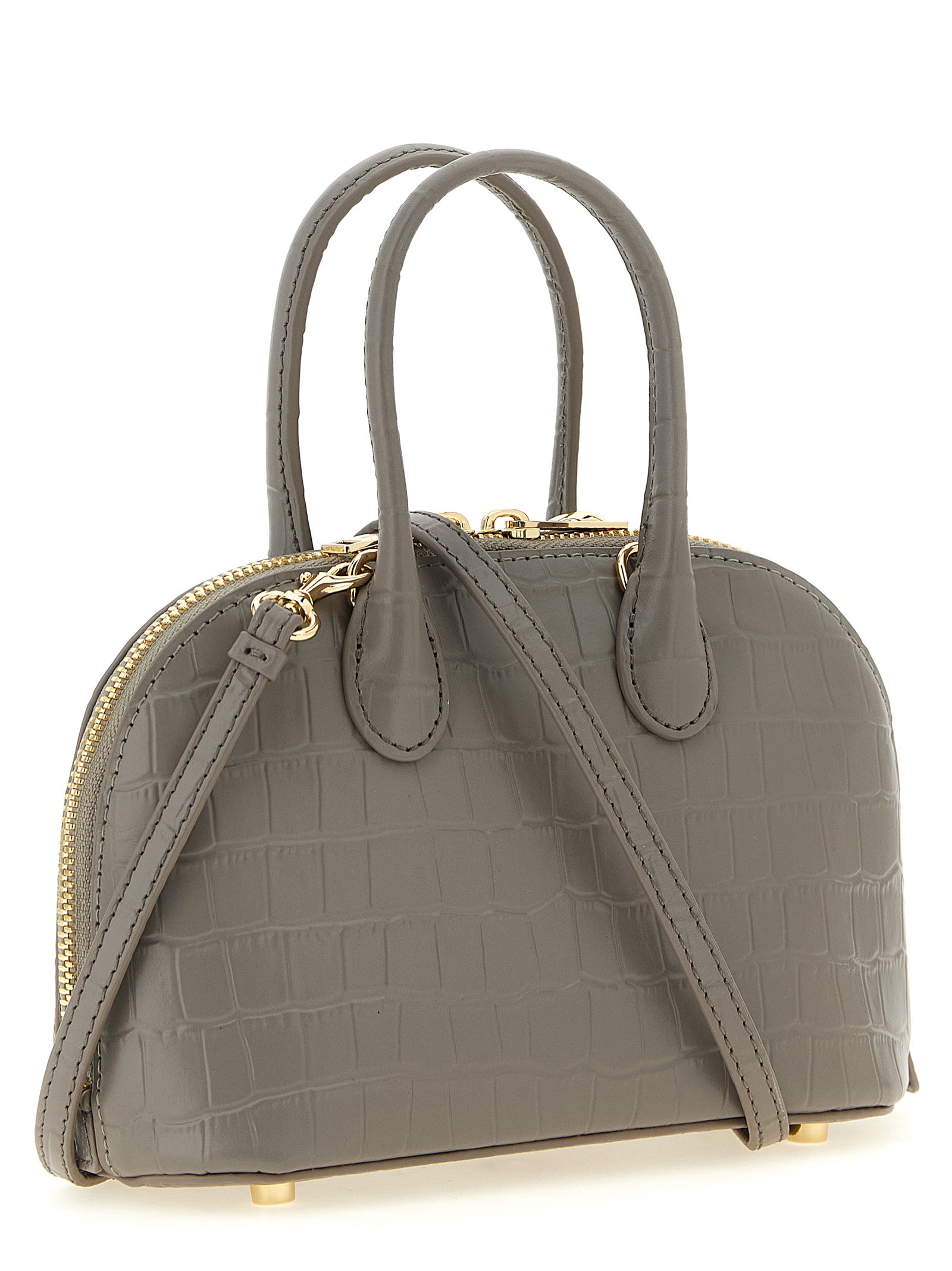 Self Portrait 'Croc Leather Mini Toast' Handbag