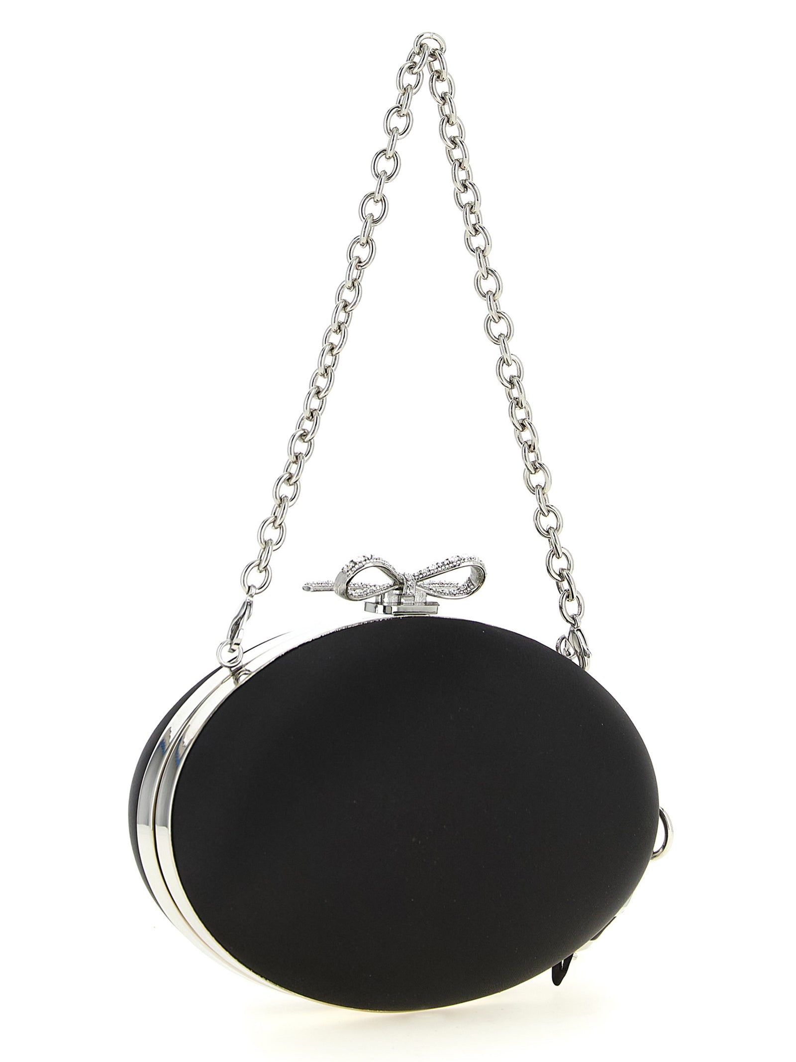 Self Portrait Clutch Satin Oval