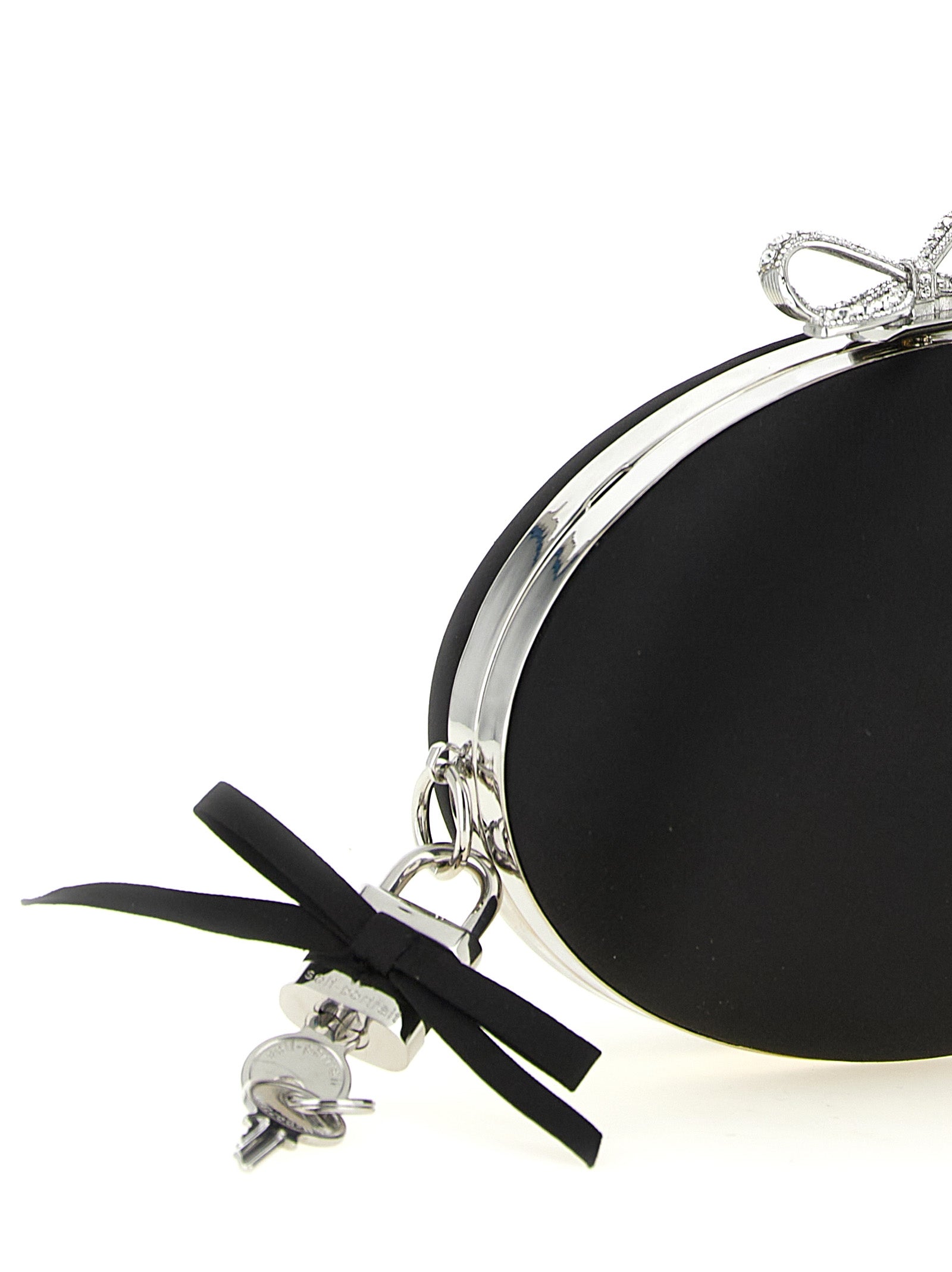 Self Portrait Clutch Satin Oval
