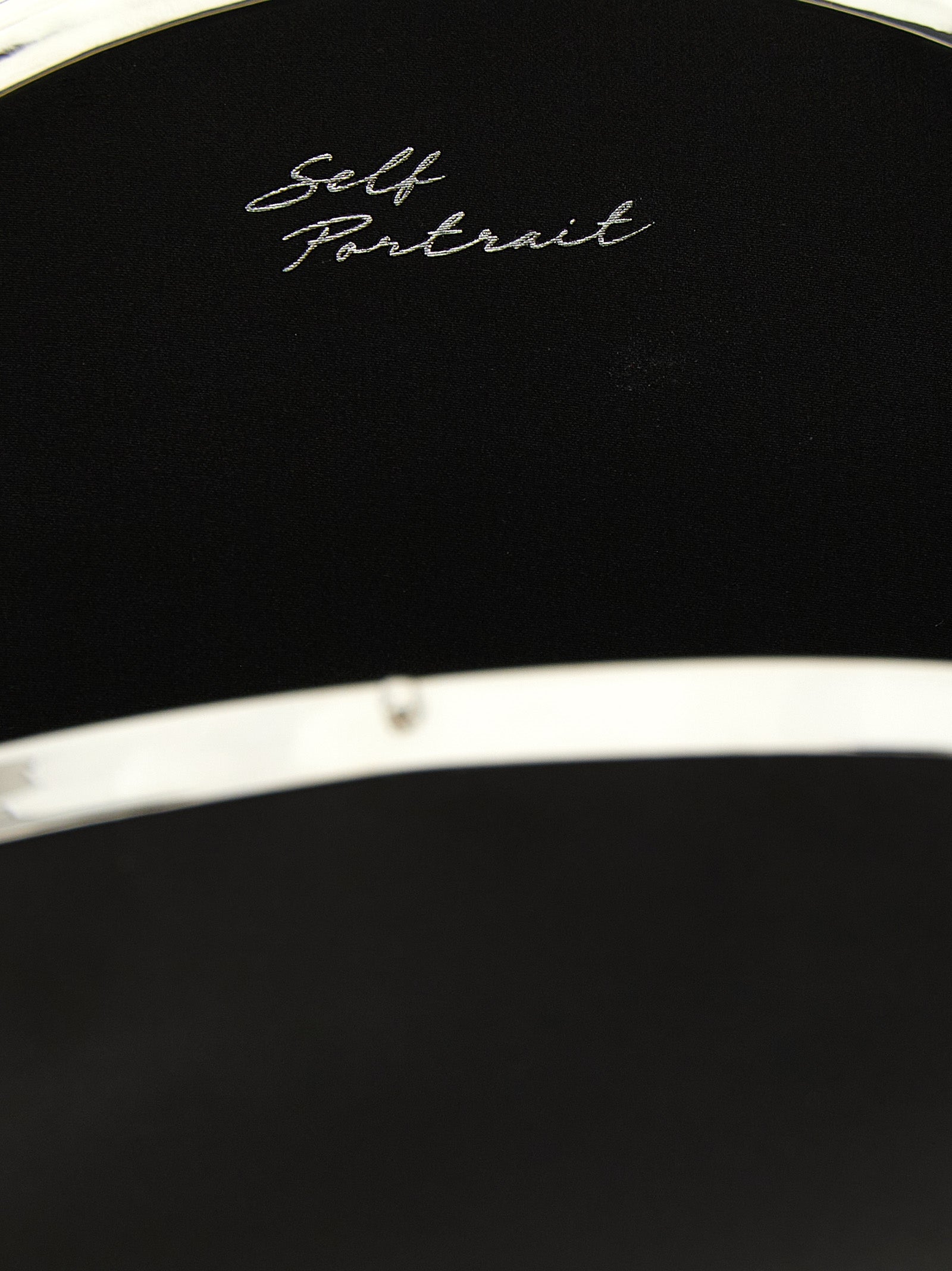 Self Portrait Clutch Satin Oval