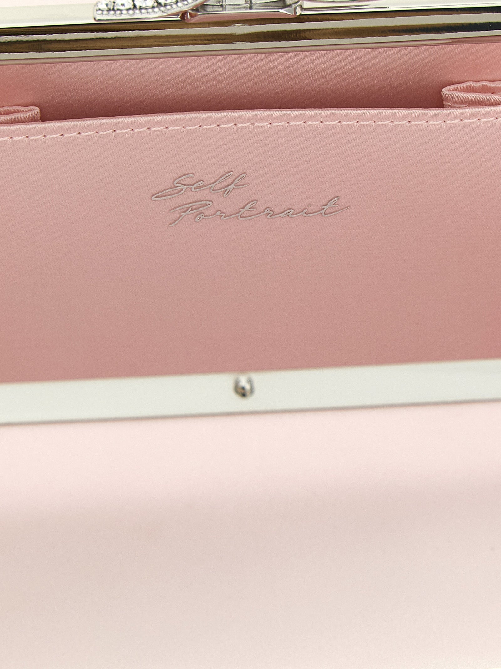 Self Portrait Satin Clutch