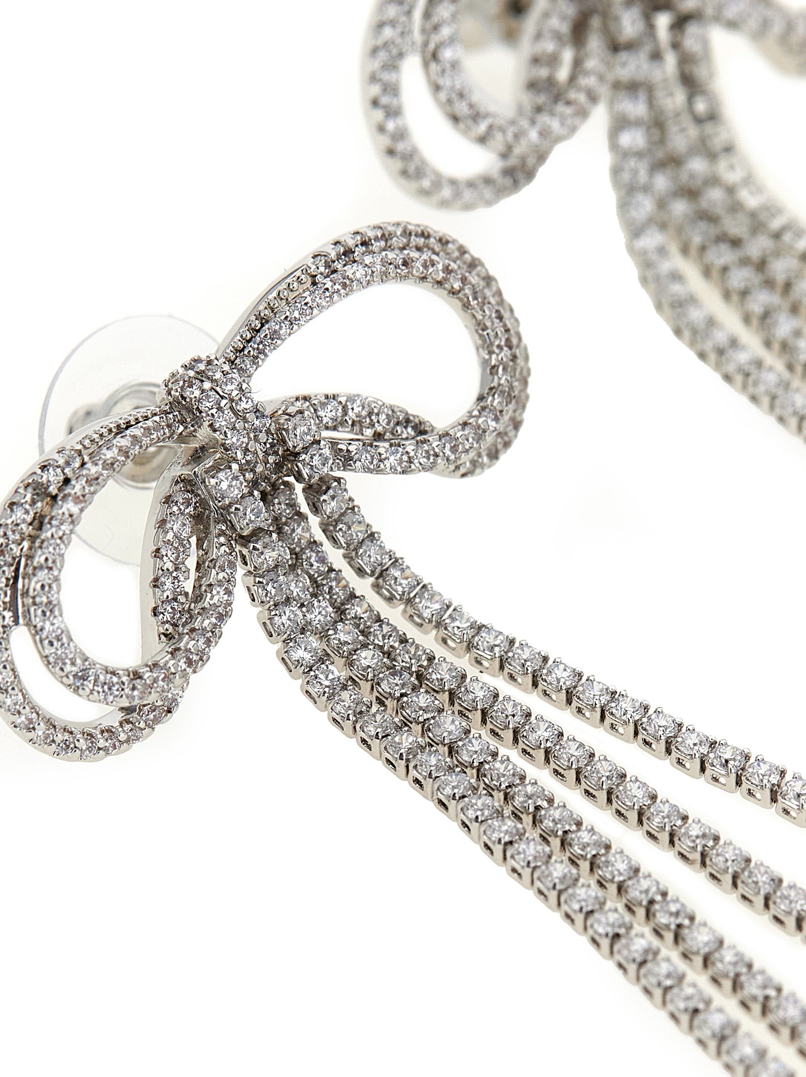 Self Portrait 'Double Crystal Bow' Earrings