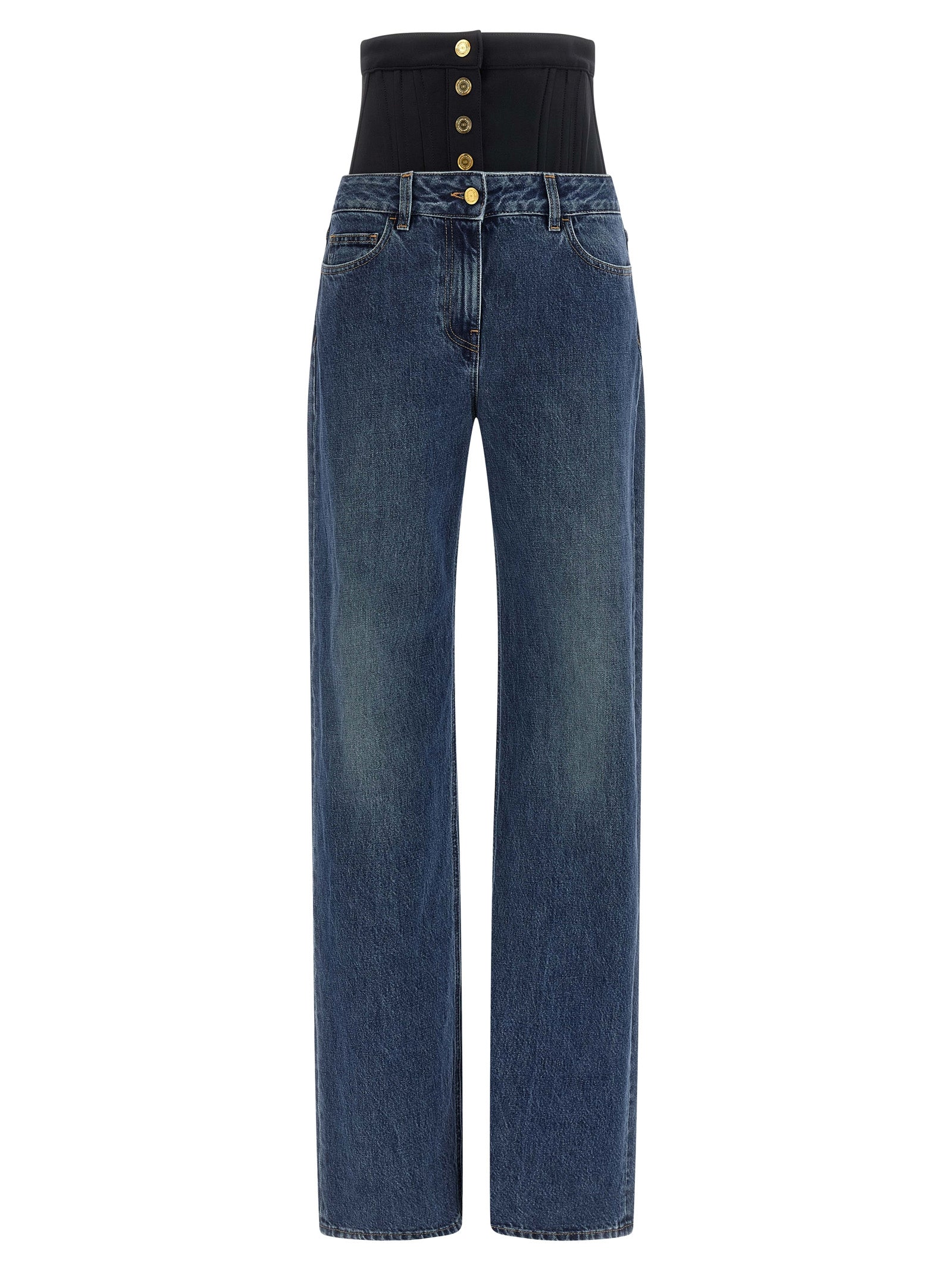 Elisabetta Franchi Bustier Insert Jeans