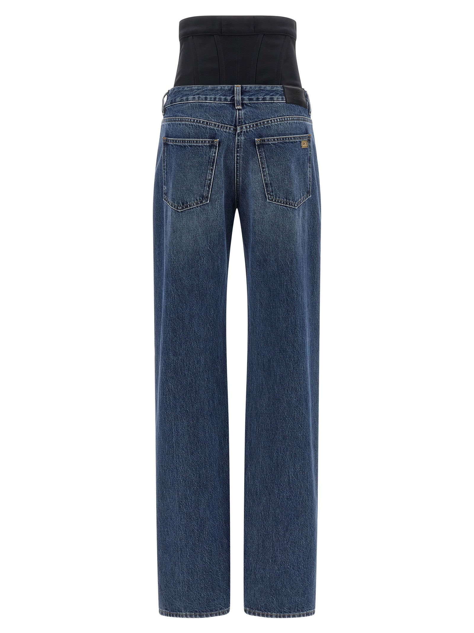 Elisabetta Franchi Bustier Insert Jeans