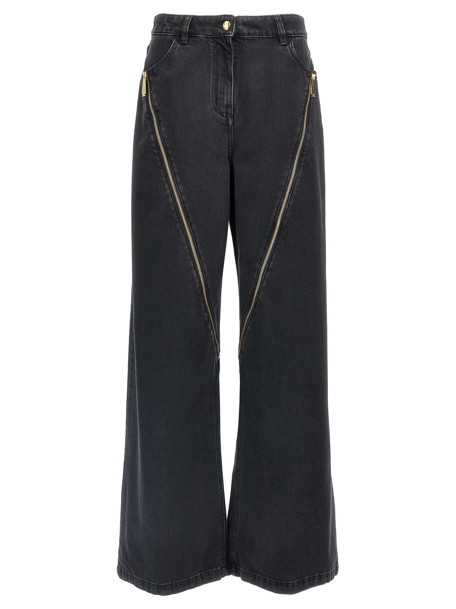 Elisabetta Franchi Zip Detail Jeans