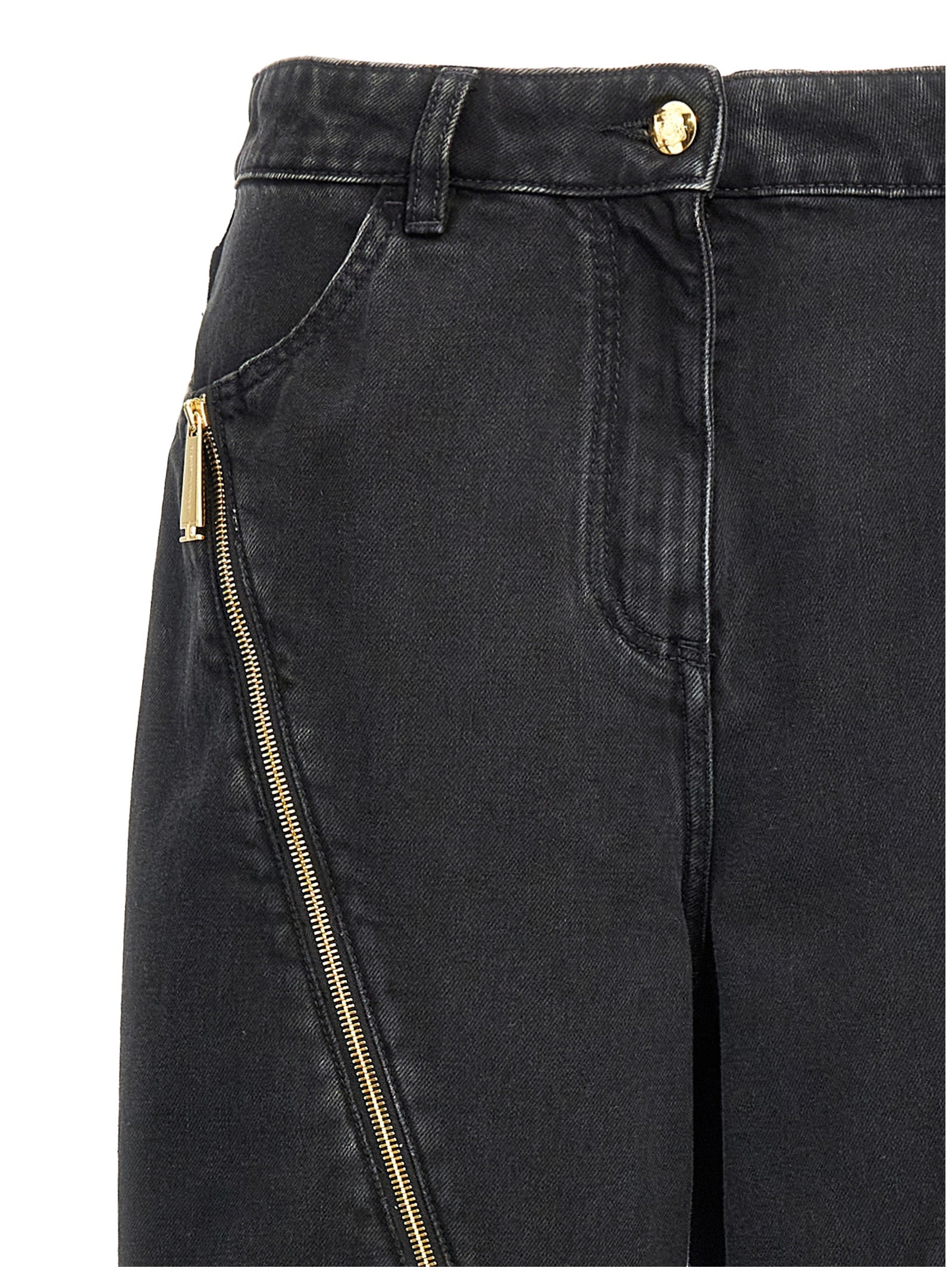 Elisabetta Franchi Zip Detail Jeans