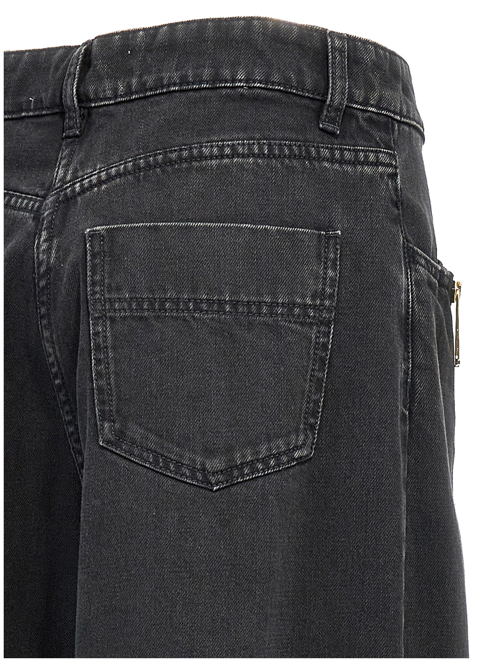 Elisabetta Franchi Zip Detail Jeans