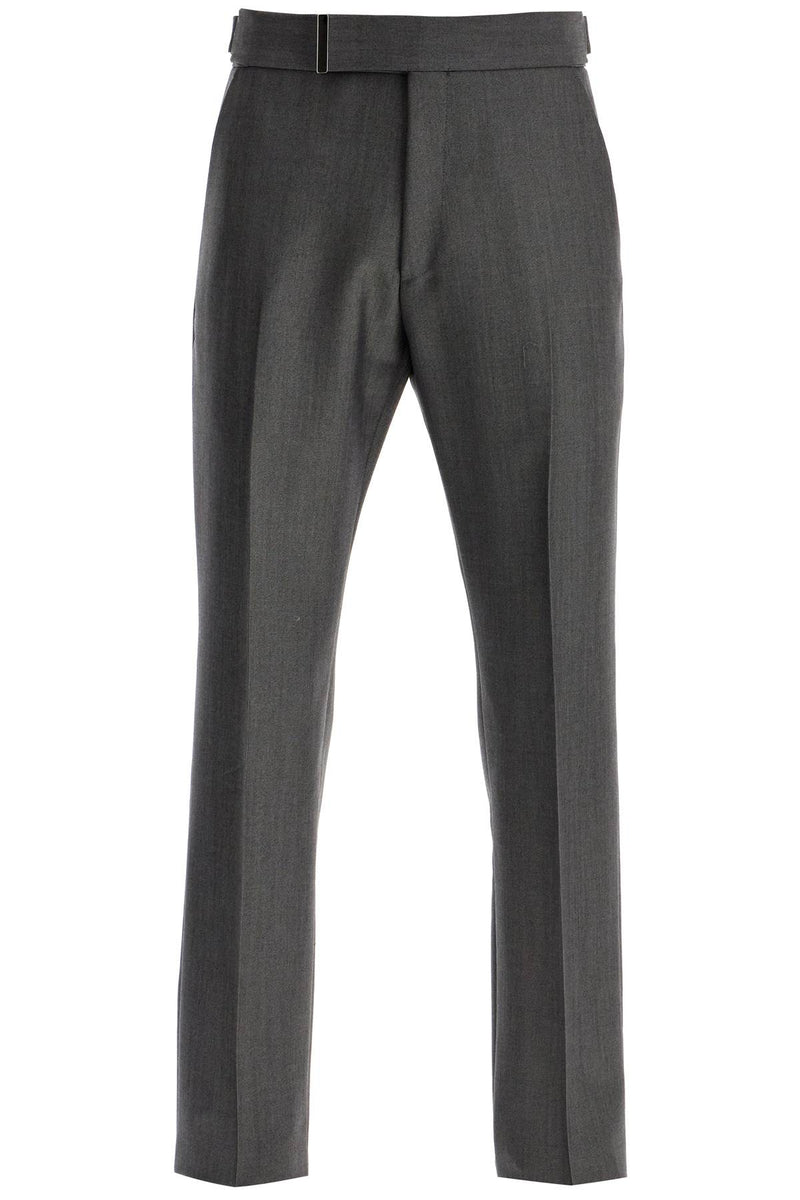 Tom Ford Atticus Wool And Mohair Mikado Trousers Grey