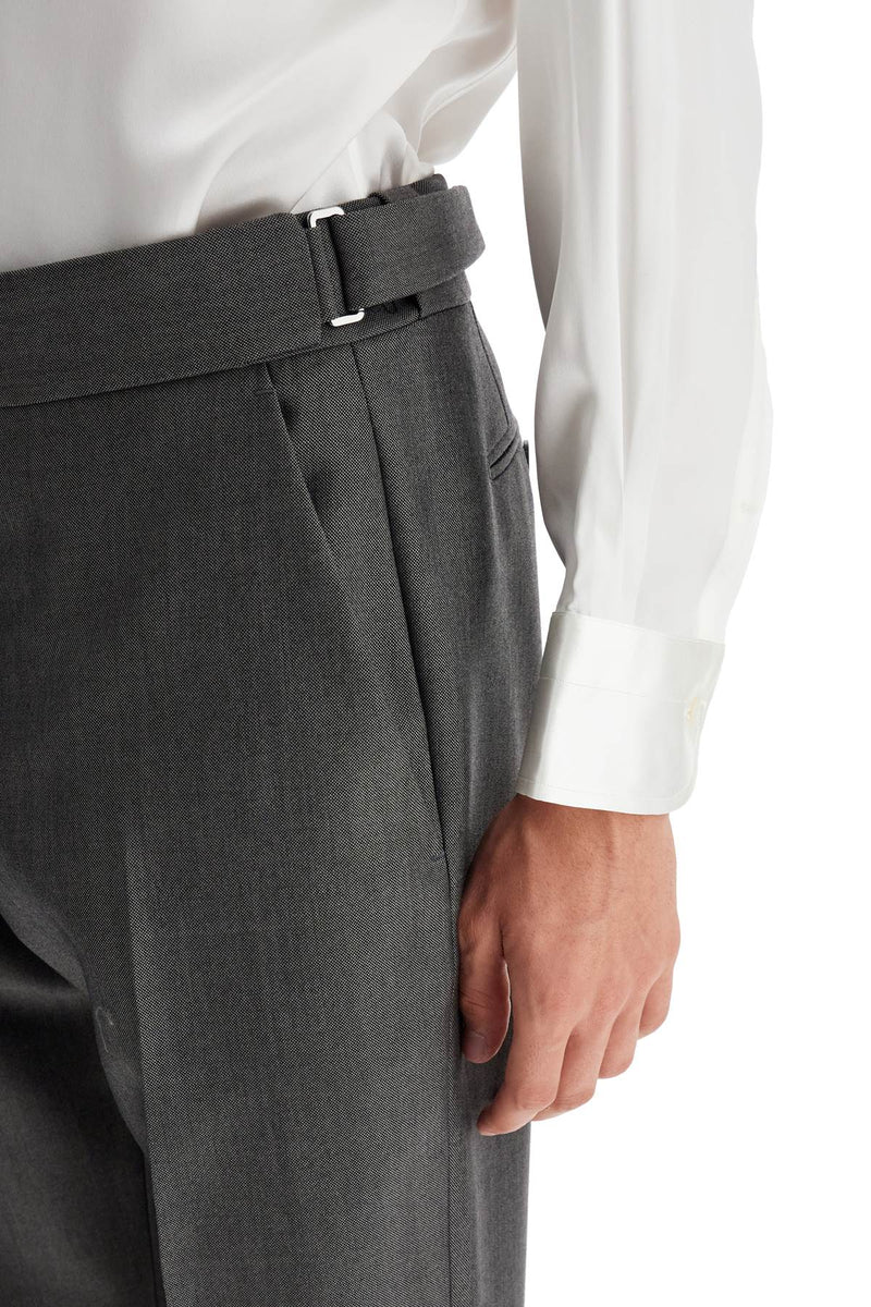 Tom Ford Atticus Wool And Mohair Mikado Trousers Grey