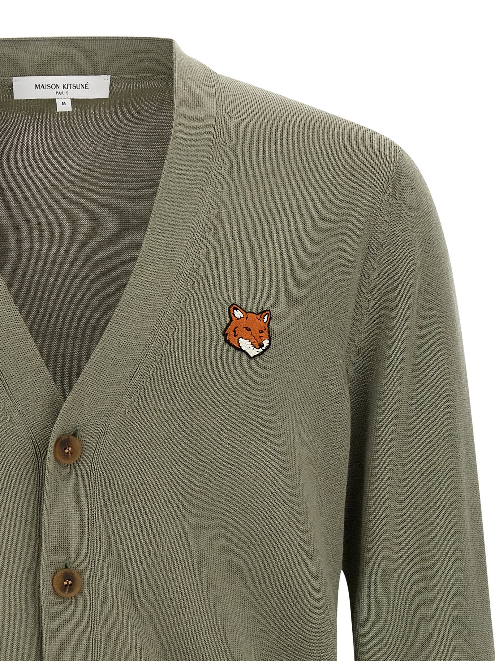 Maison Kitsune 'Fox Head' Cardigan