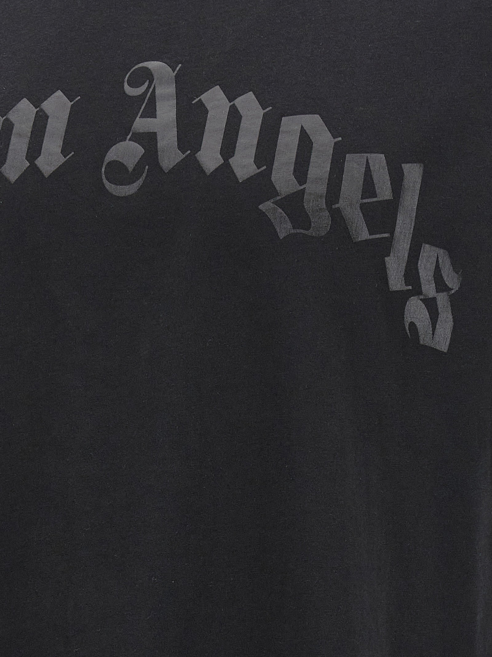 Palm Angels 'Curved Logo' T-Shirt