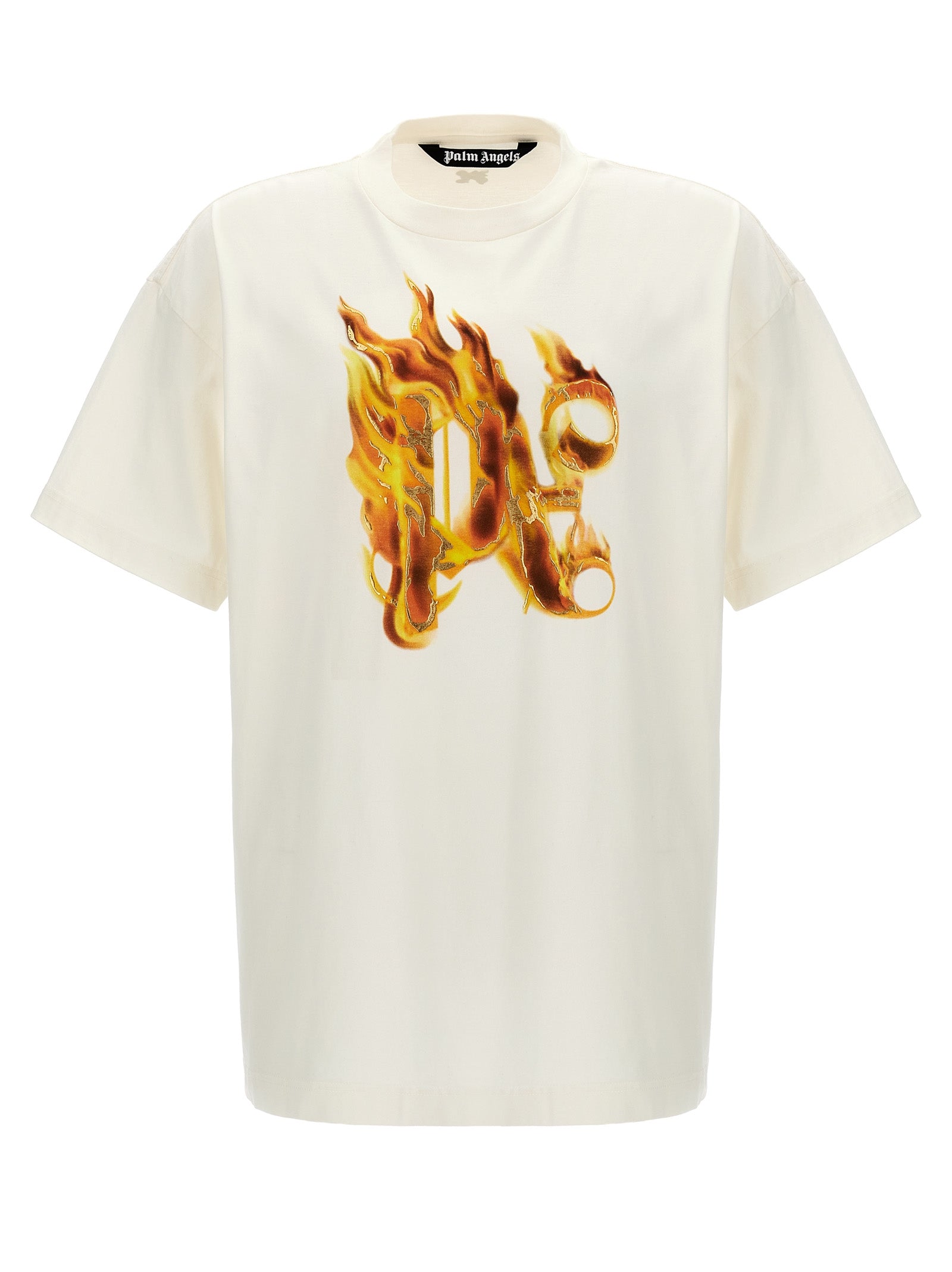 Palm Angels 'Burning Monogram' T-Shirt