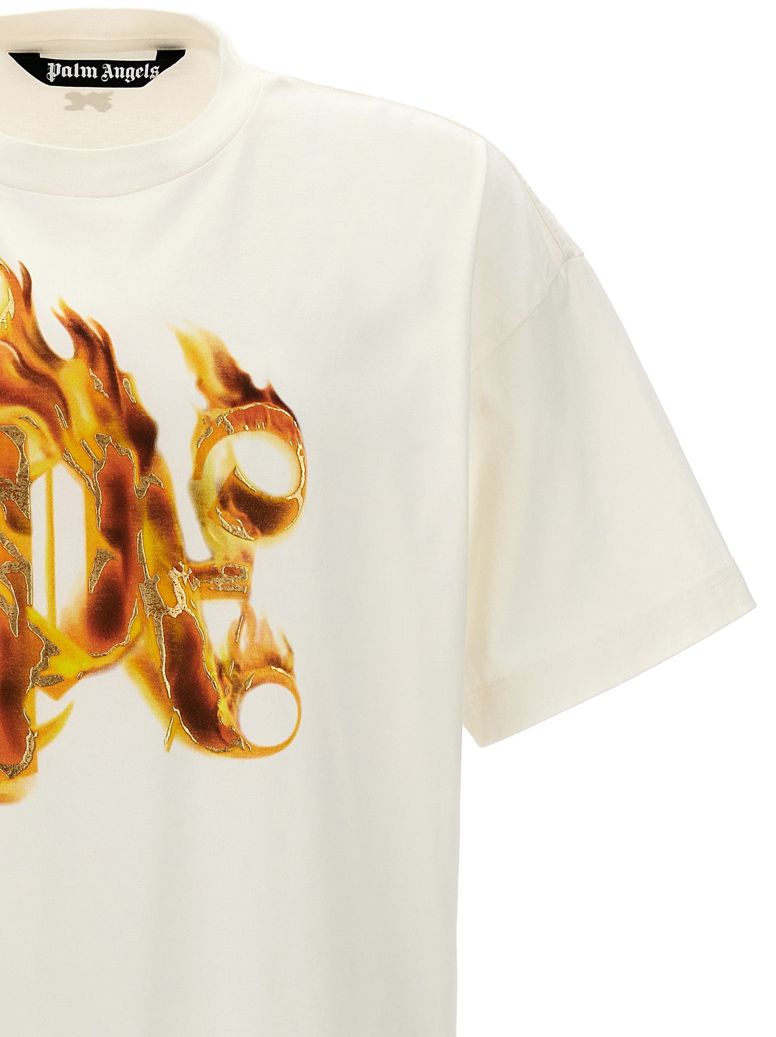 Palm Angels 'Burning Monogram' T-Shirt