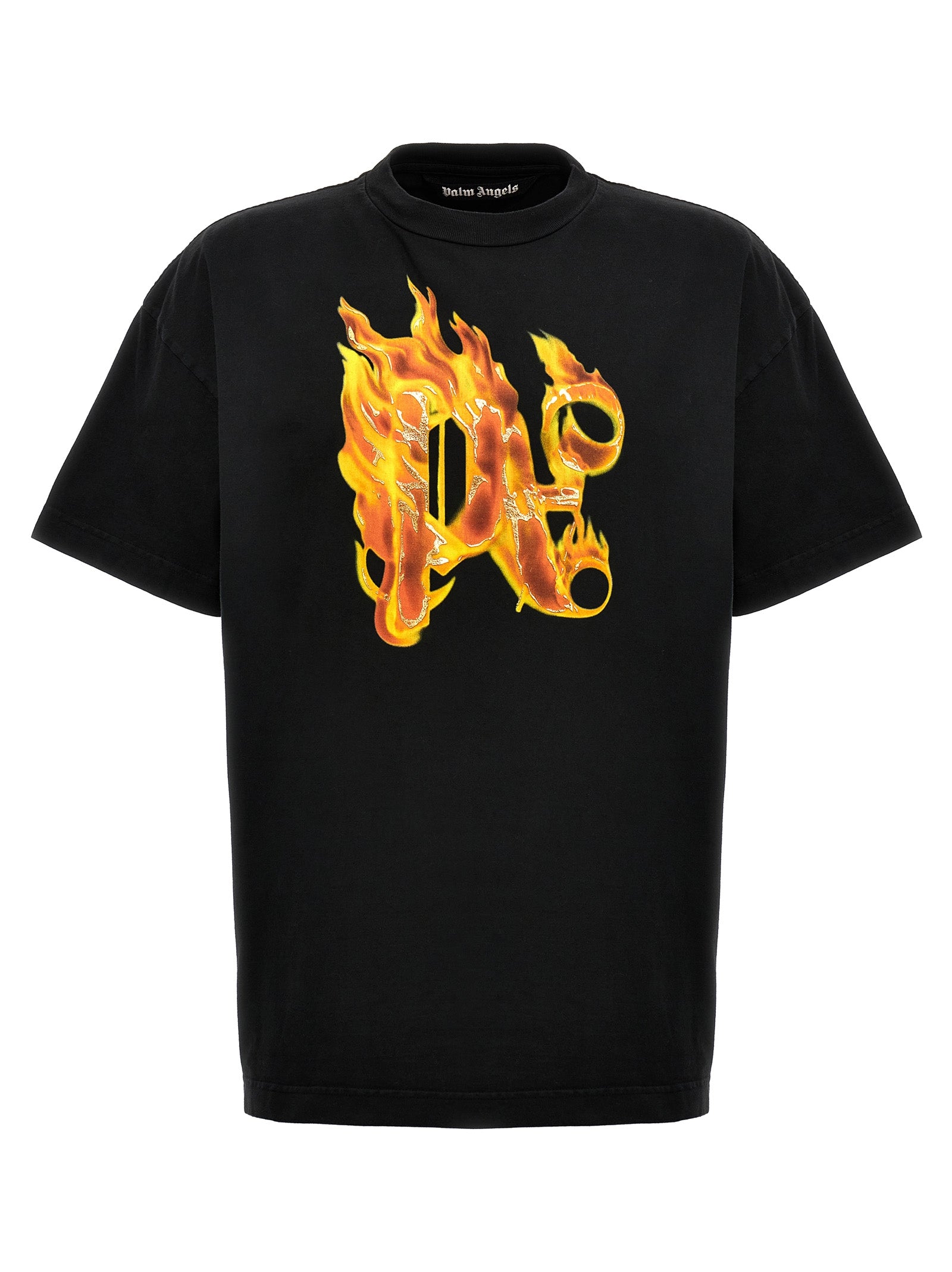 Palm Angels 'Burning Monogram' T-Shirt