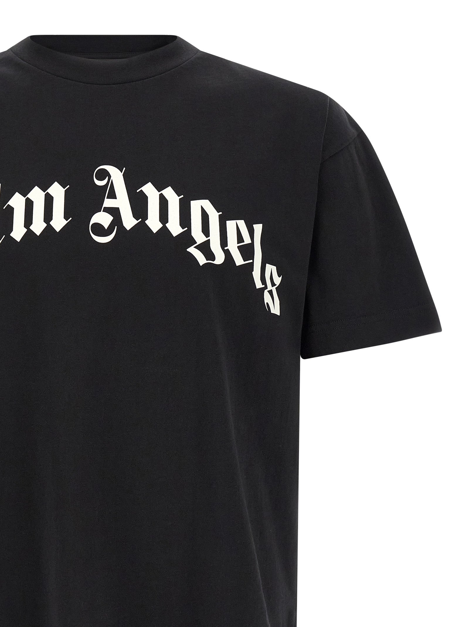 Palm Angels 'Curved Logo' T-Shirt