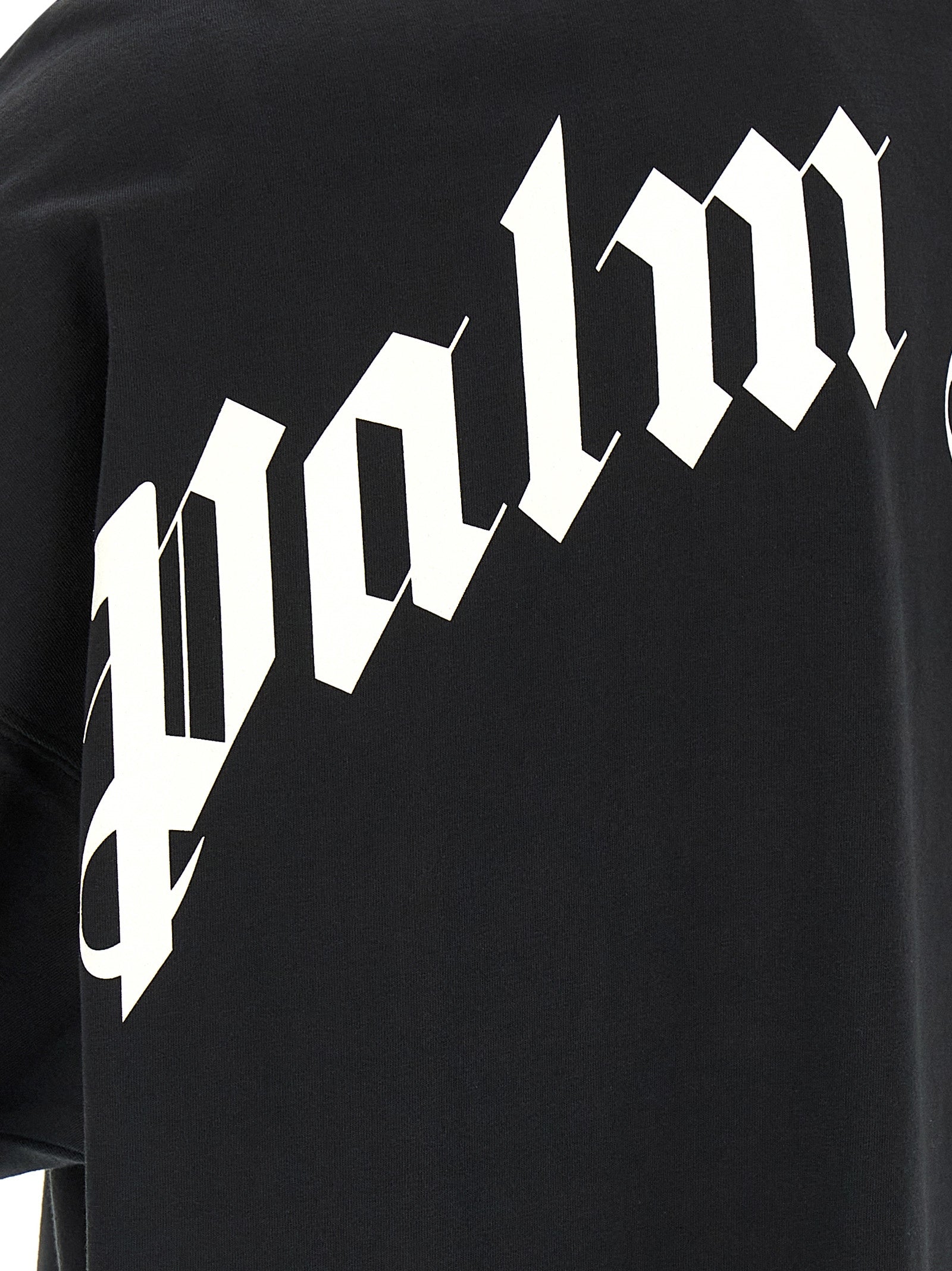 Palm Angels 'Back Curved Logo' T-Shirt