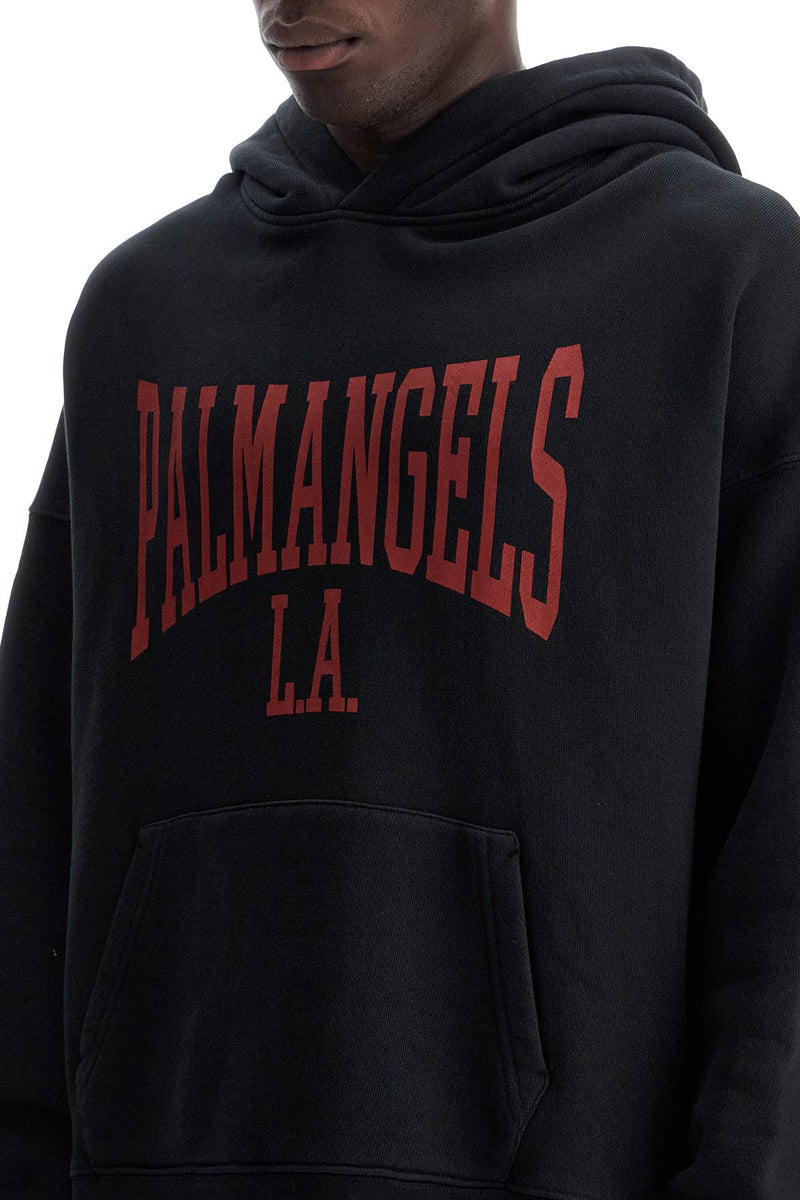 Palm Angels College Hooded Sweatshirt Black