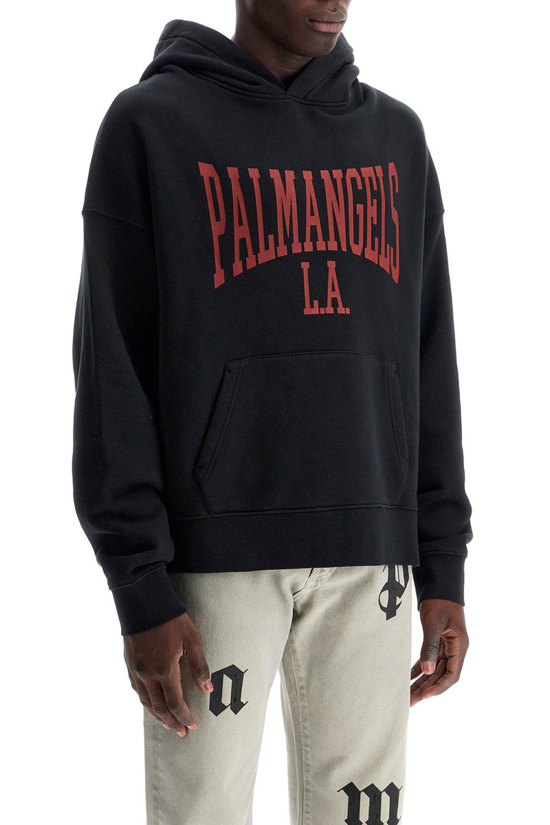 Palm Angels College Hooded Sweatshirt Black