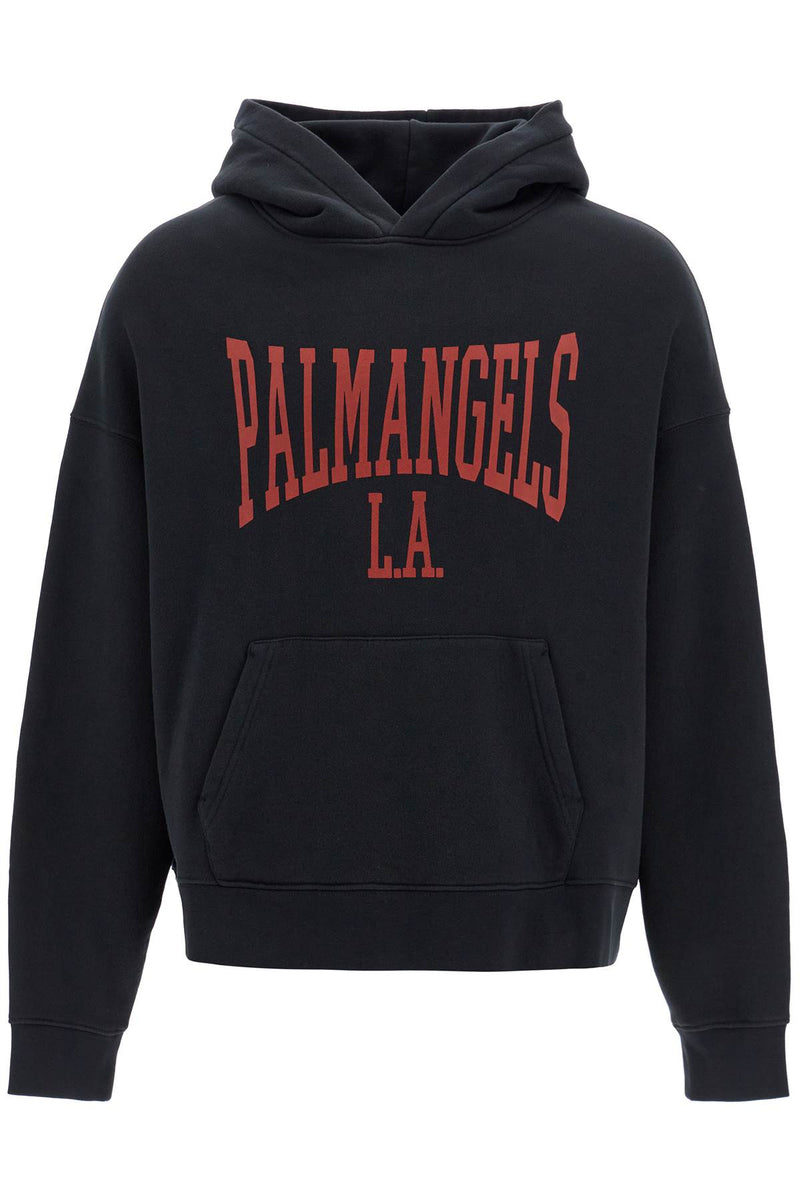 Palm Angels College Hooded Sweatshirt Black