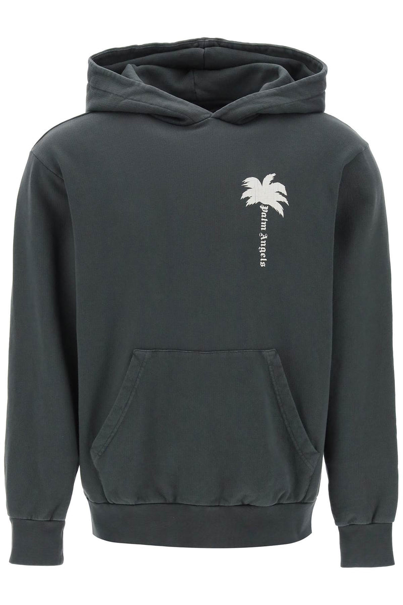 Palm Angels The Palm Hooded Sweatshirt With Grey