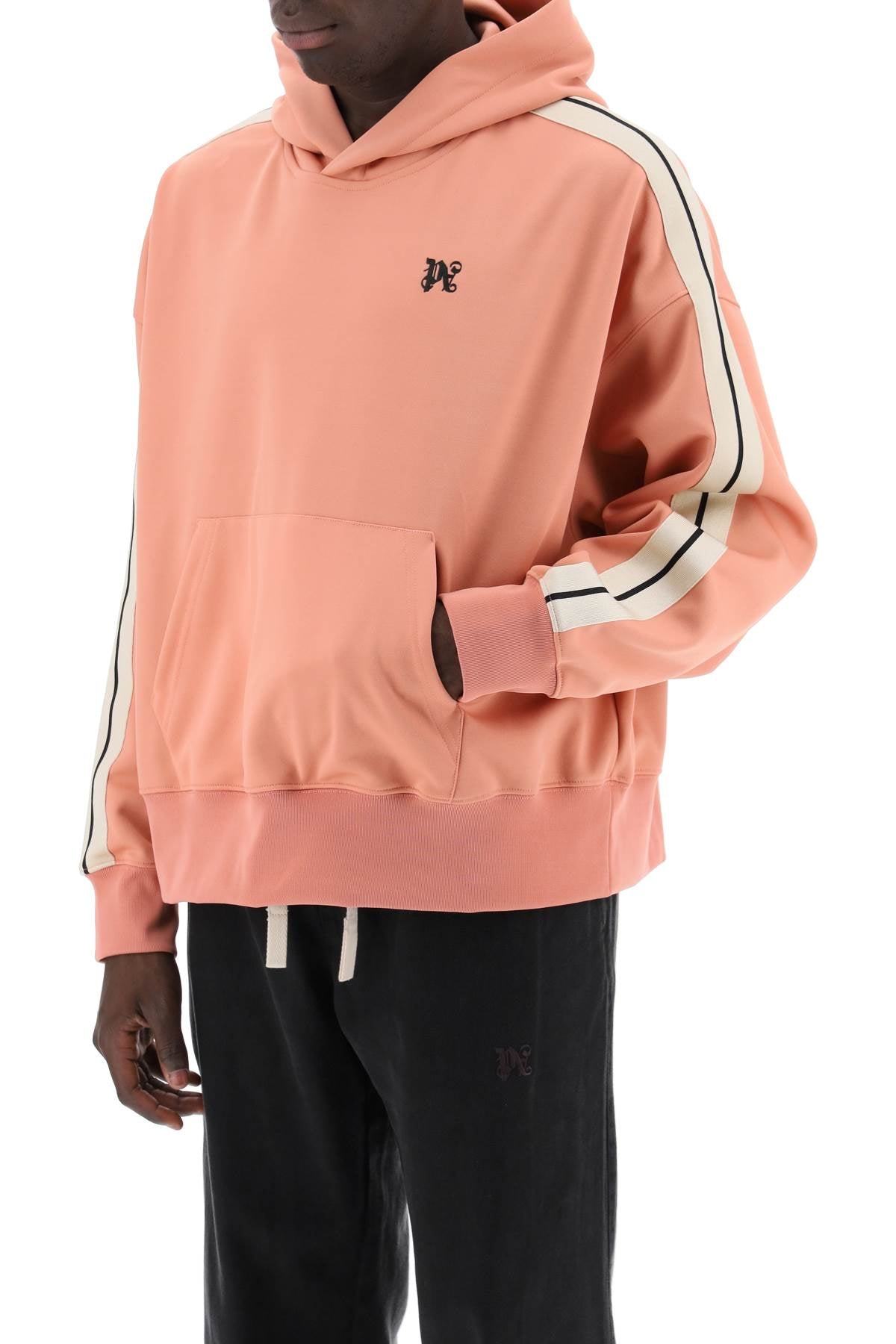 Palm Angels Track Sweatshirt With Contrasting Bands