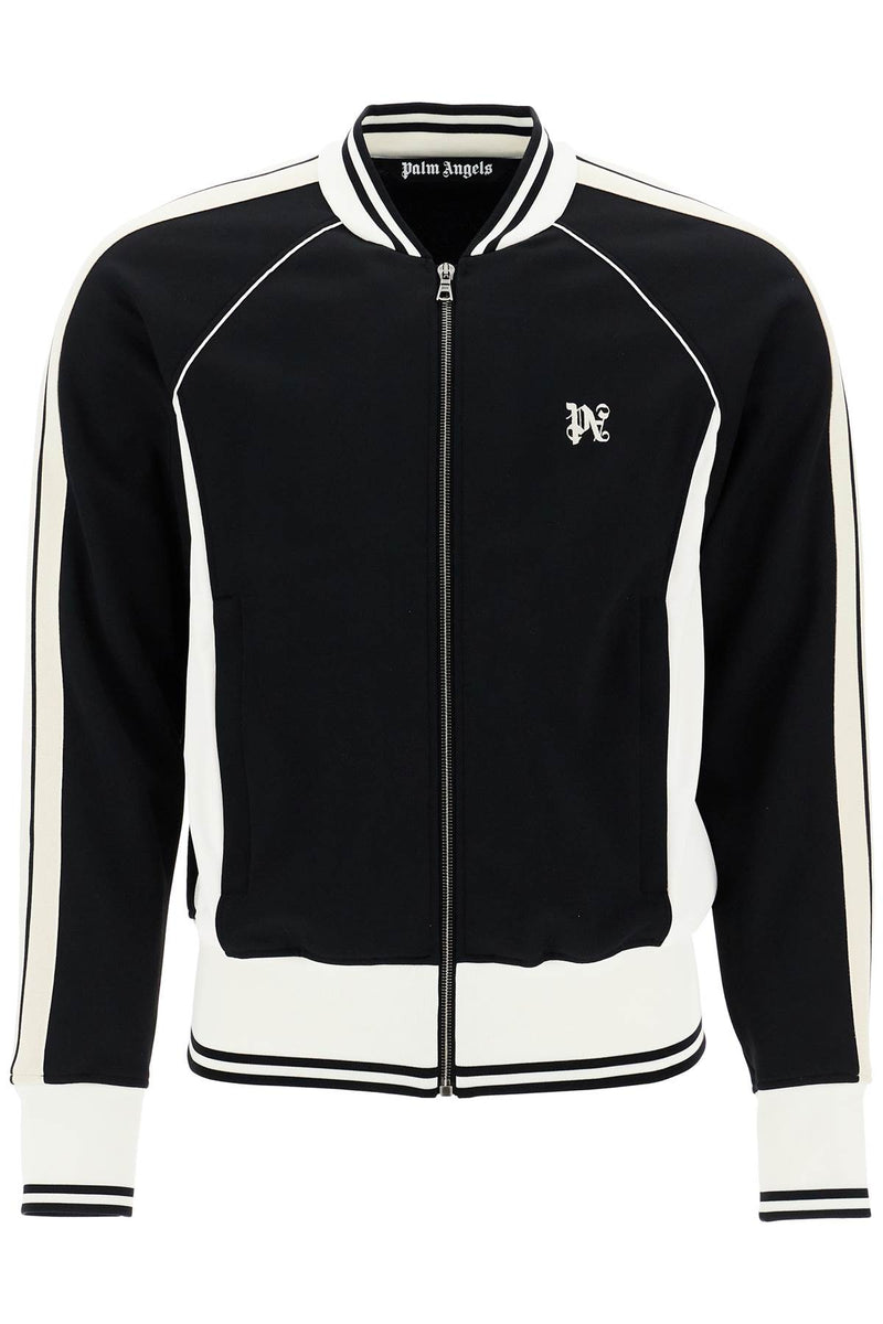 Palm Angels Raglan Zip-Up Sweat Black