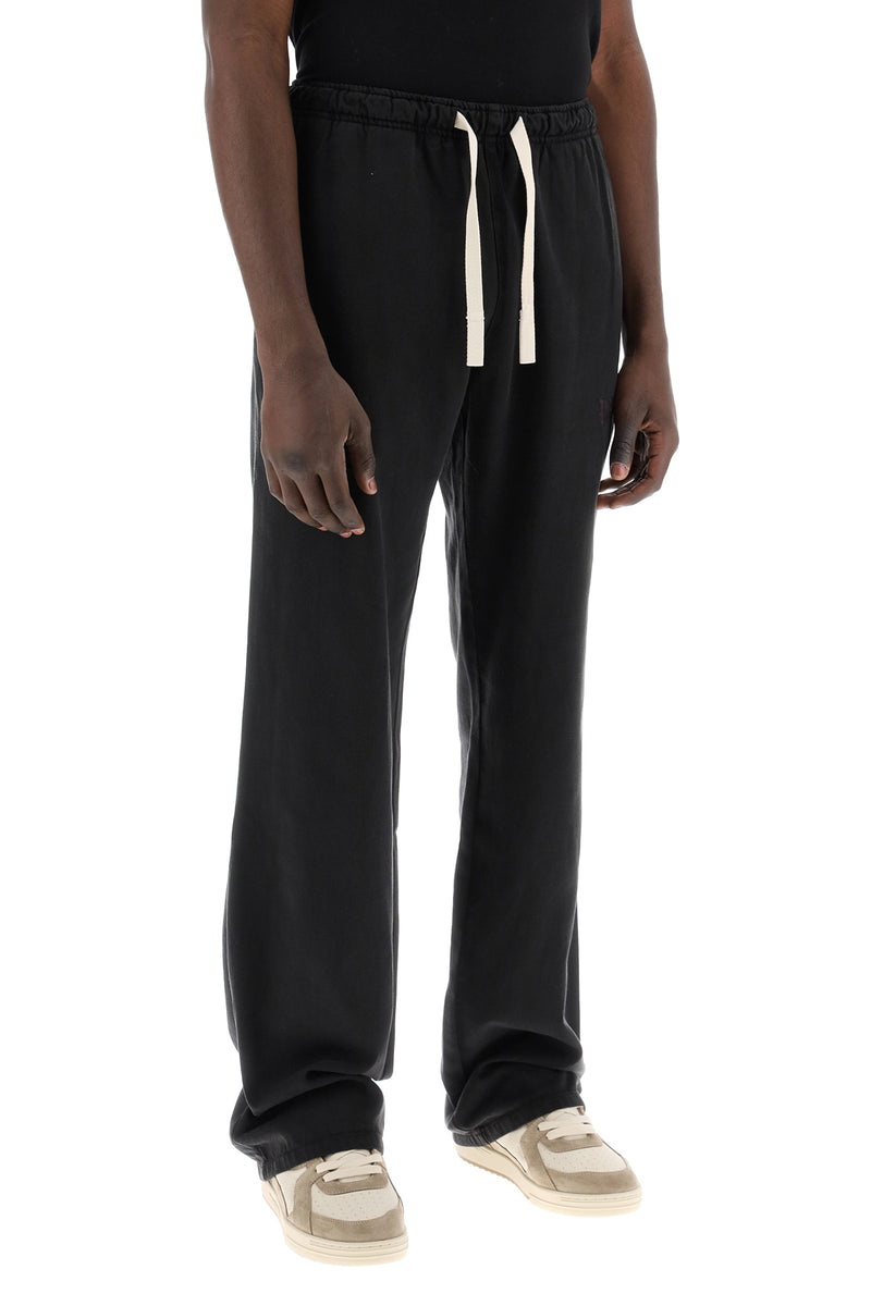 Palm Angels Wide-Legged Travel Pants For Comfortable Black