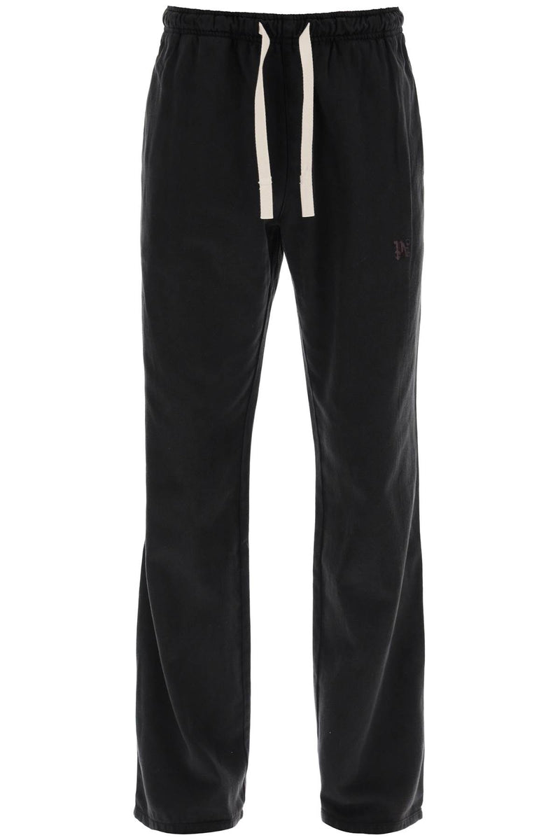 Palm Angels Wide-Legged Travel Pants For Comfortable Black