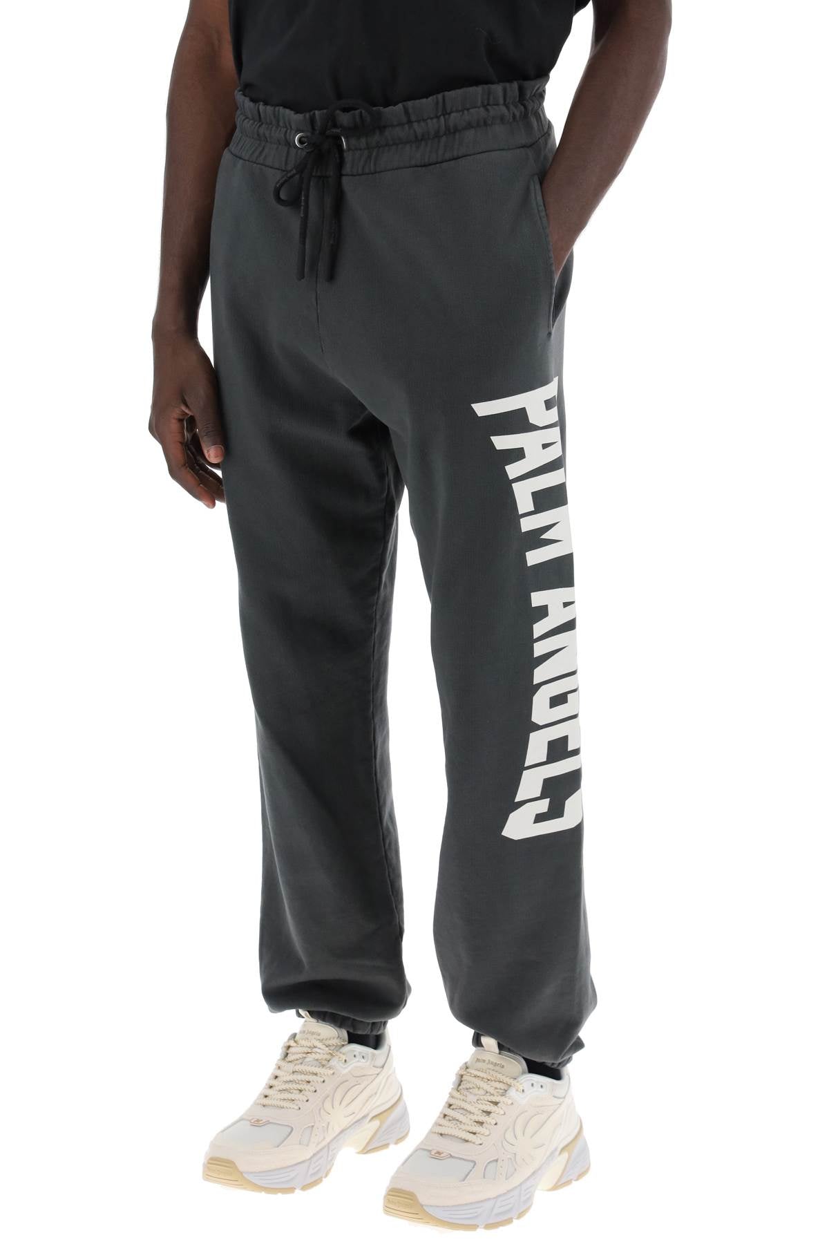 Palm Angels Wide-Legged Travel Pants For Comfortable Black