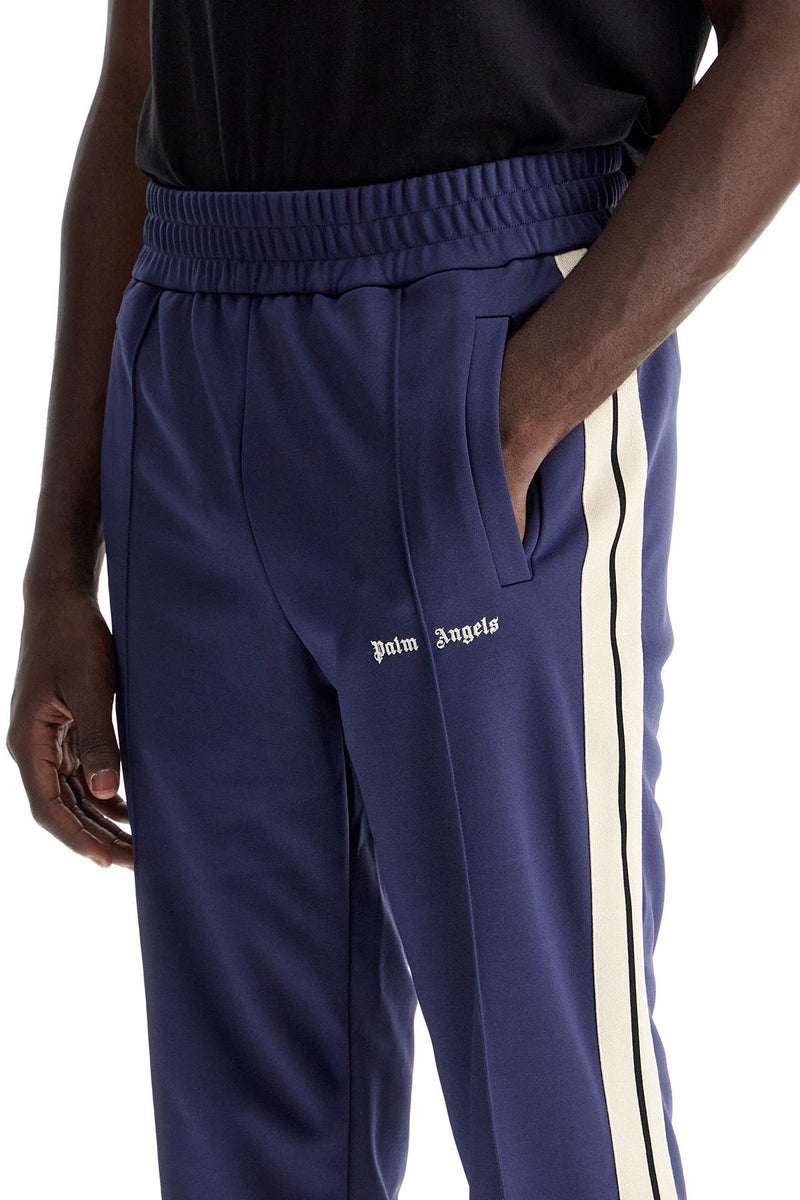 Palm Angels Contrast Band Joggers With Track In Blue