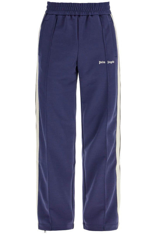 Palm Angels Contrast Band Joggers With Track In Blue