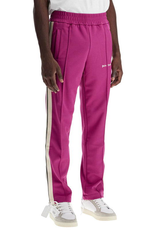 Palm Angels Contrast Band Joggers With Track In Purple