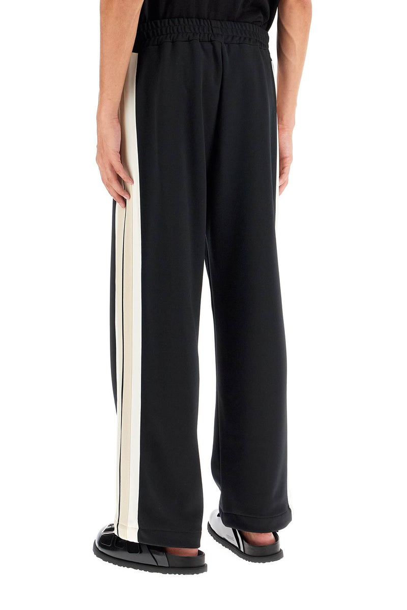 Palm Angels Contrast Band Joggers With Track In Black