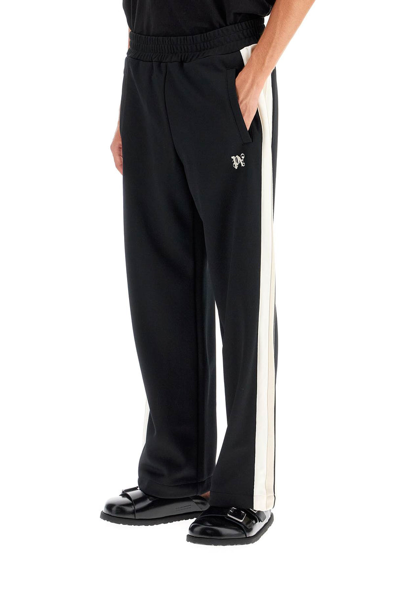 Palm Angels Contrast Band Joggers With Track In Black