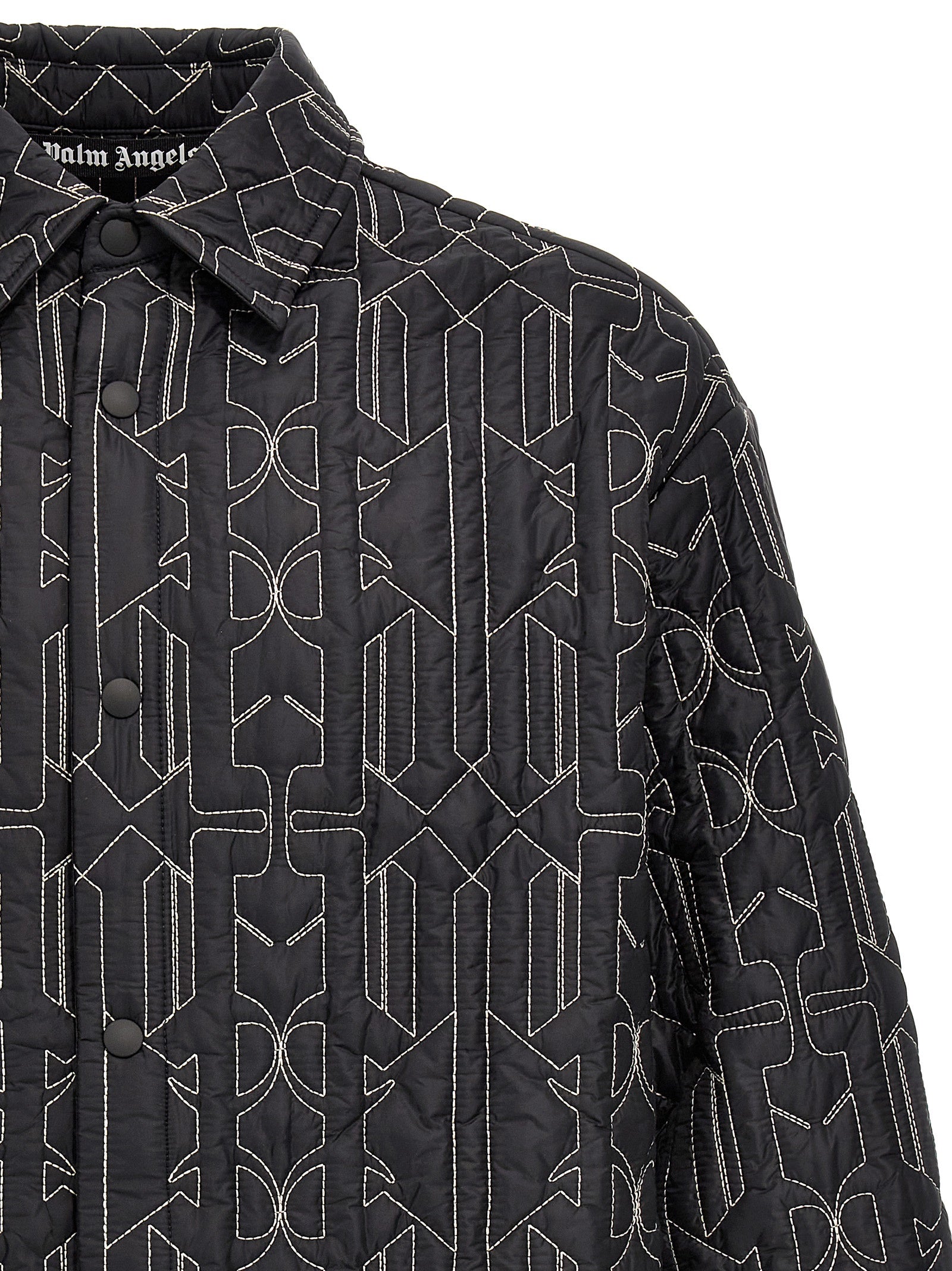 Palm Angels All Monogram Quilted Dover Jacket