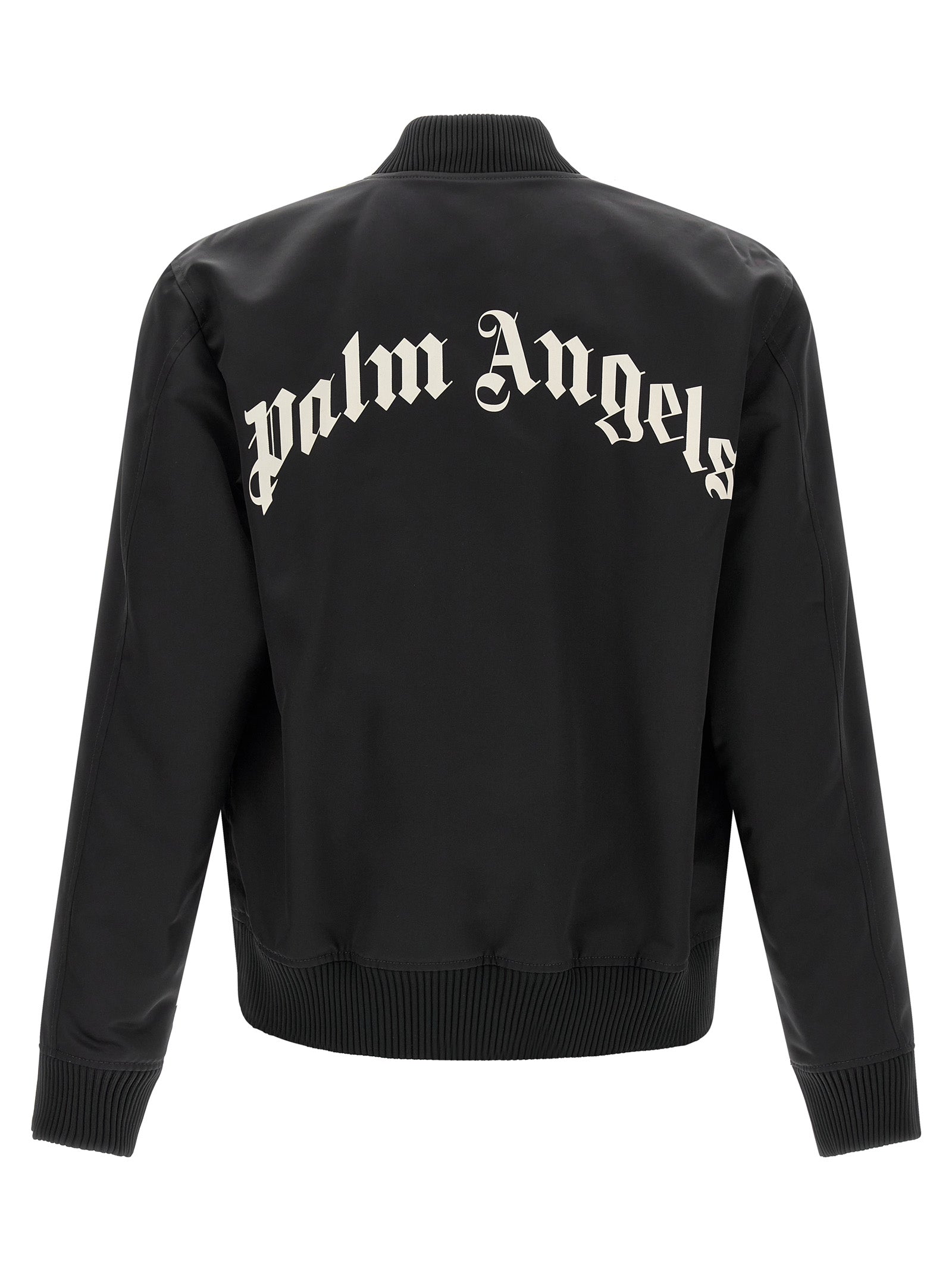 Palm Angels 'Curved Logo' Bomber Jacket