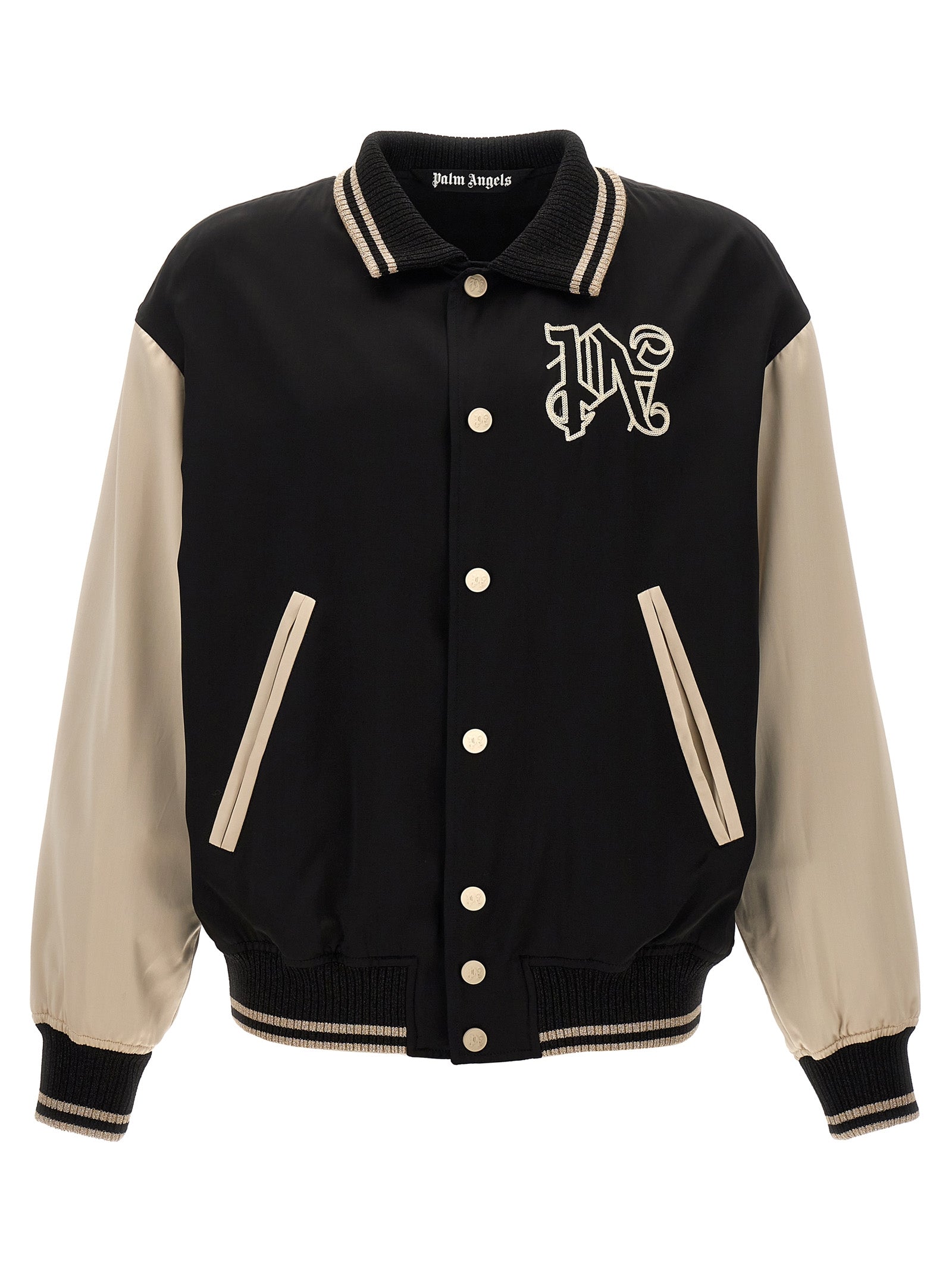 Palm Angels 'Gothic Logo Varsity' Bomber Jacket