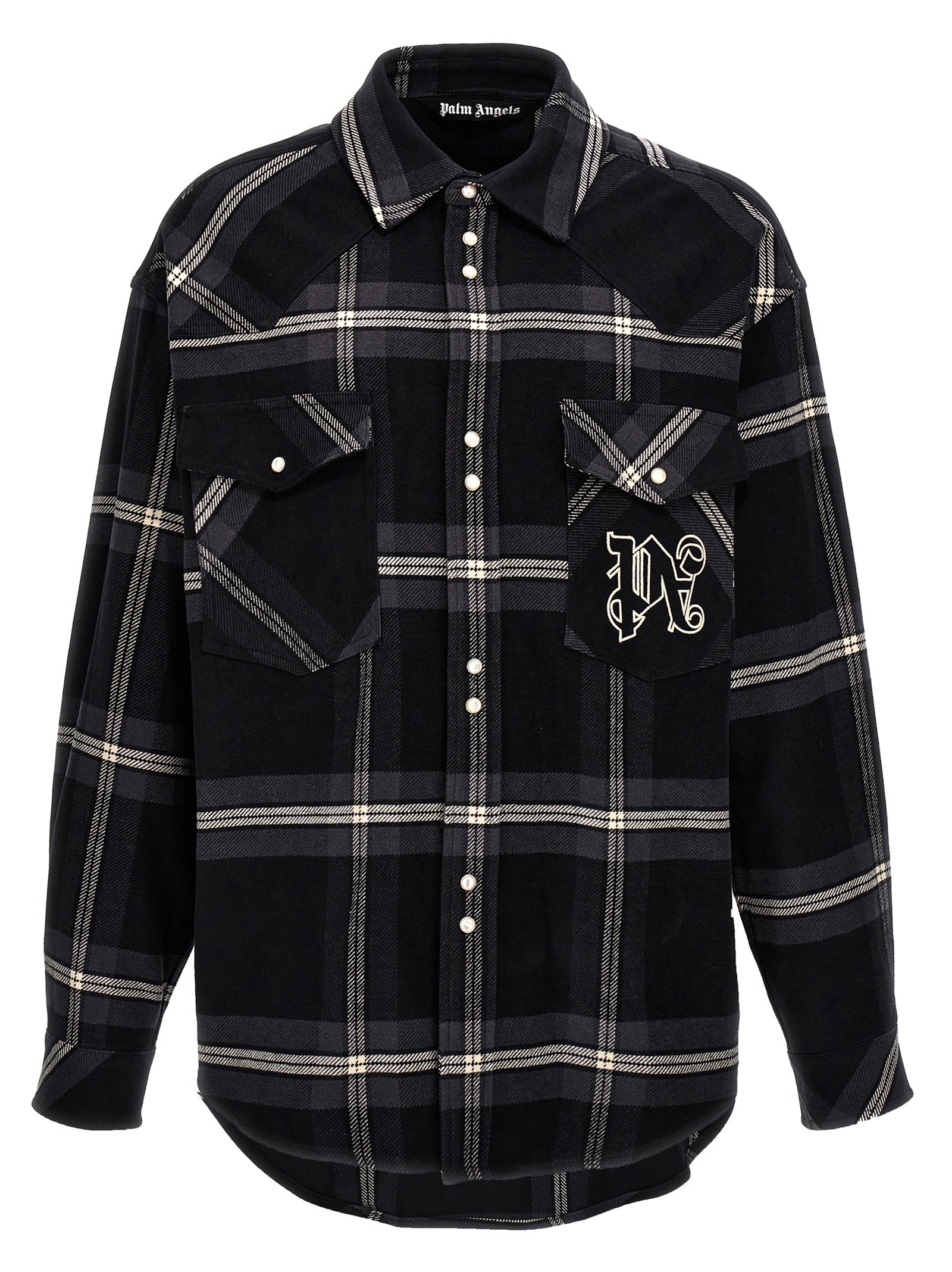 Palm Angels 'Monogram Check' Overshirt