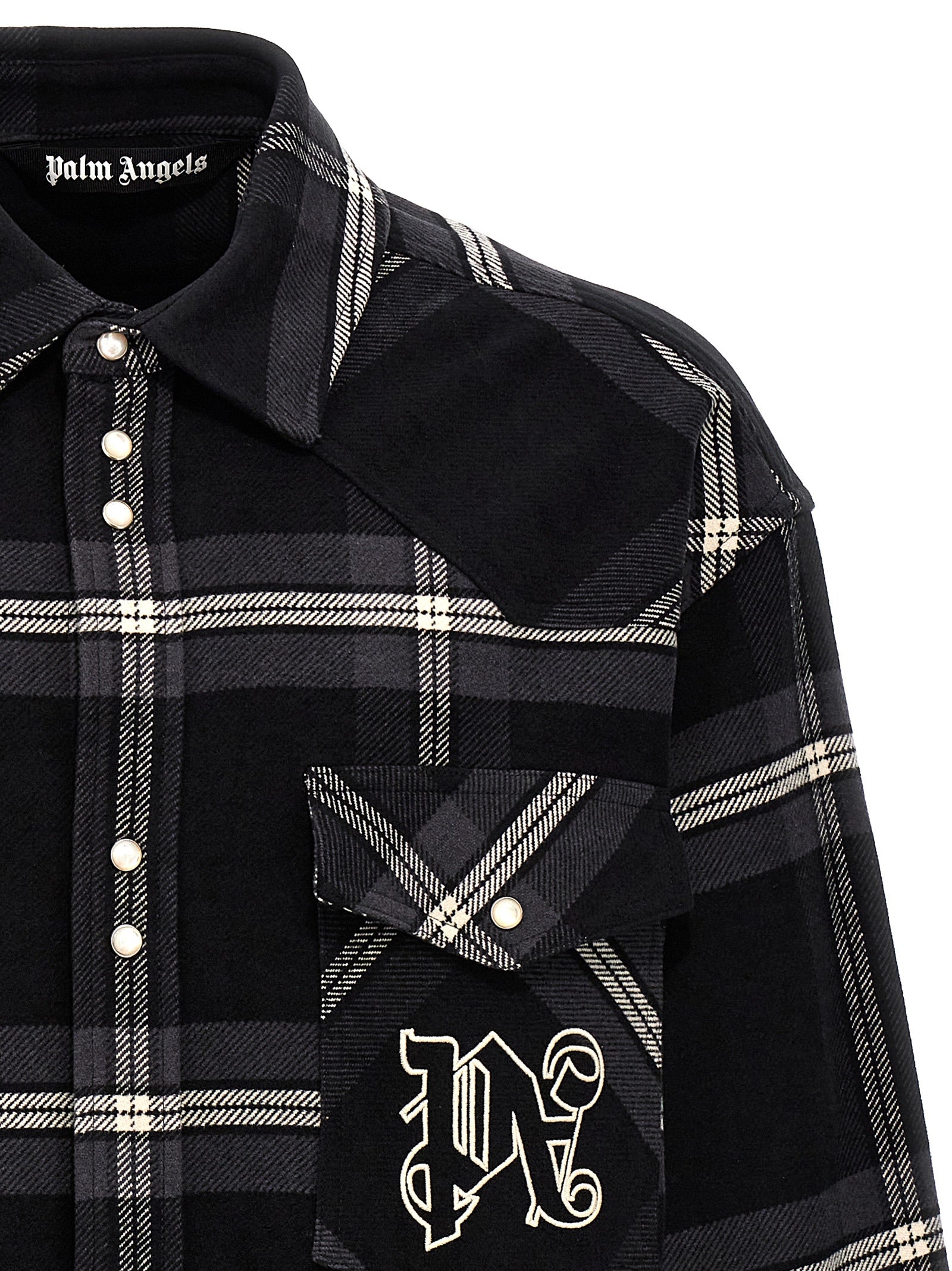 Palm Angels 'Monogram Check' Overshirt