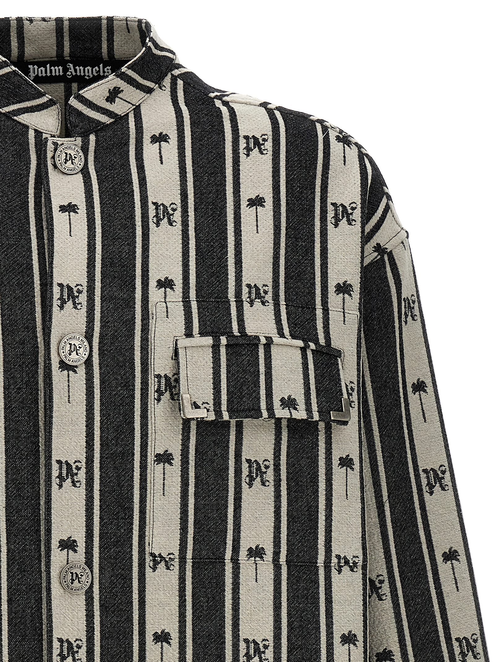 Palm Angels 'Metal Frame Stripes' Overshirt