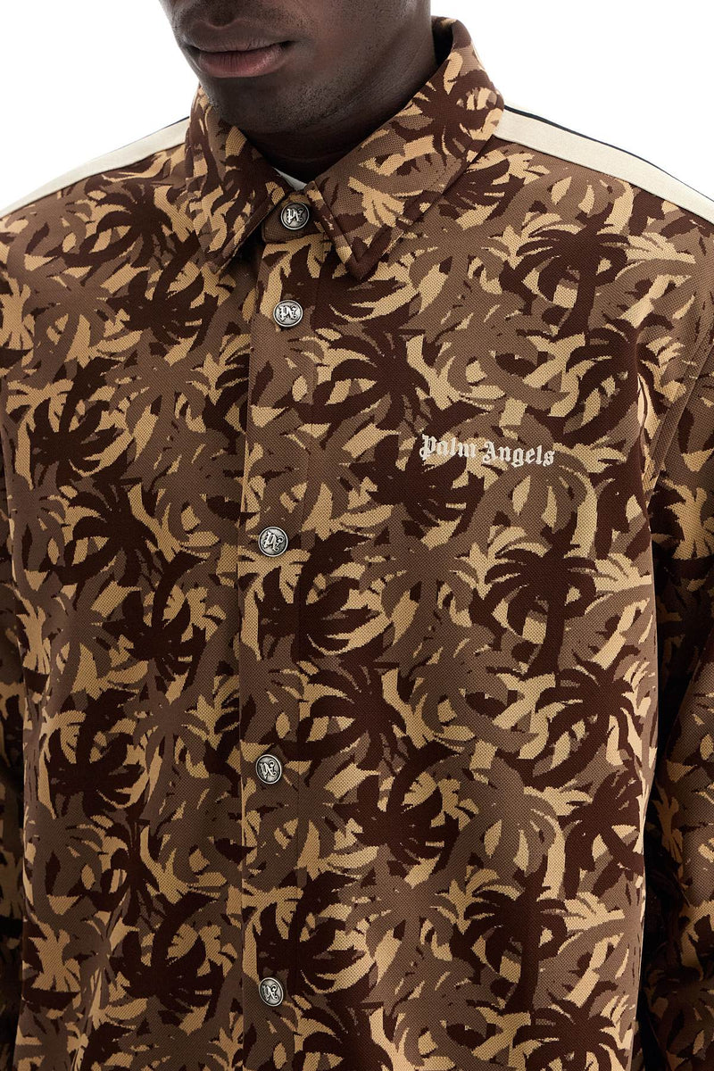 Palm Angels Camouflage Track Overshirt Brown