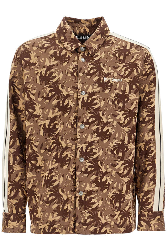 Palm Angels Camouflage Track Overshirt Brown