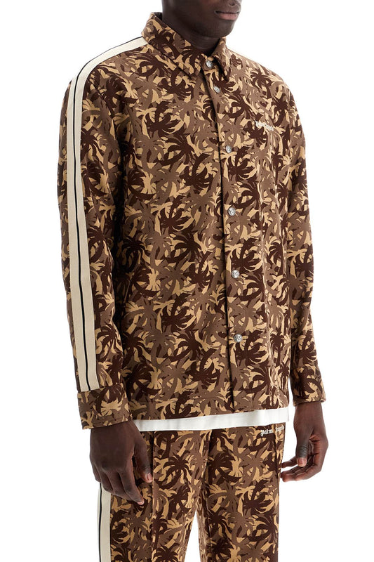 Palm Angels Camouflage Track Overshirt Brown